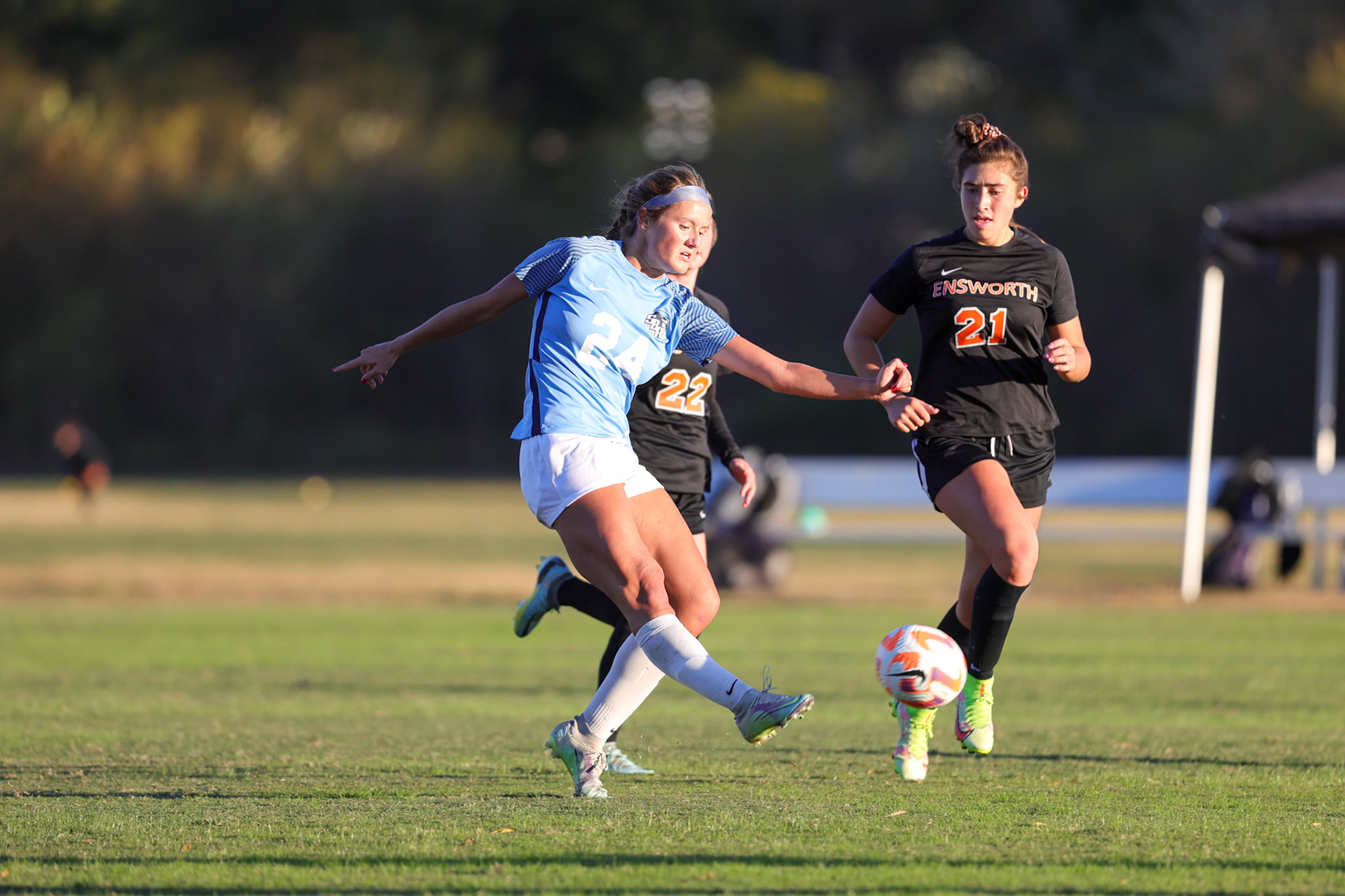 SBA Girl’s Soccer vs. Ensworth in the first round of the TSSAA State Tournament in Nashville, TN, on Oct. 17, 2022. (Ryan Beatty/SBA)
