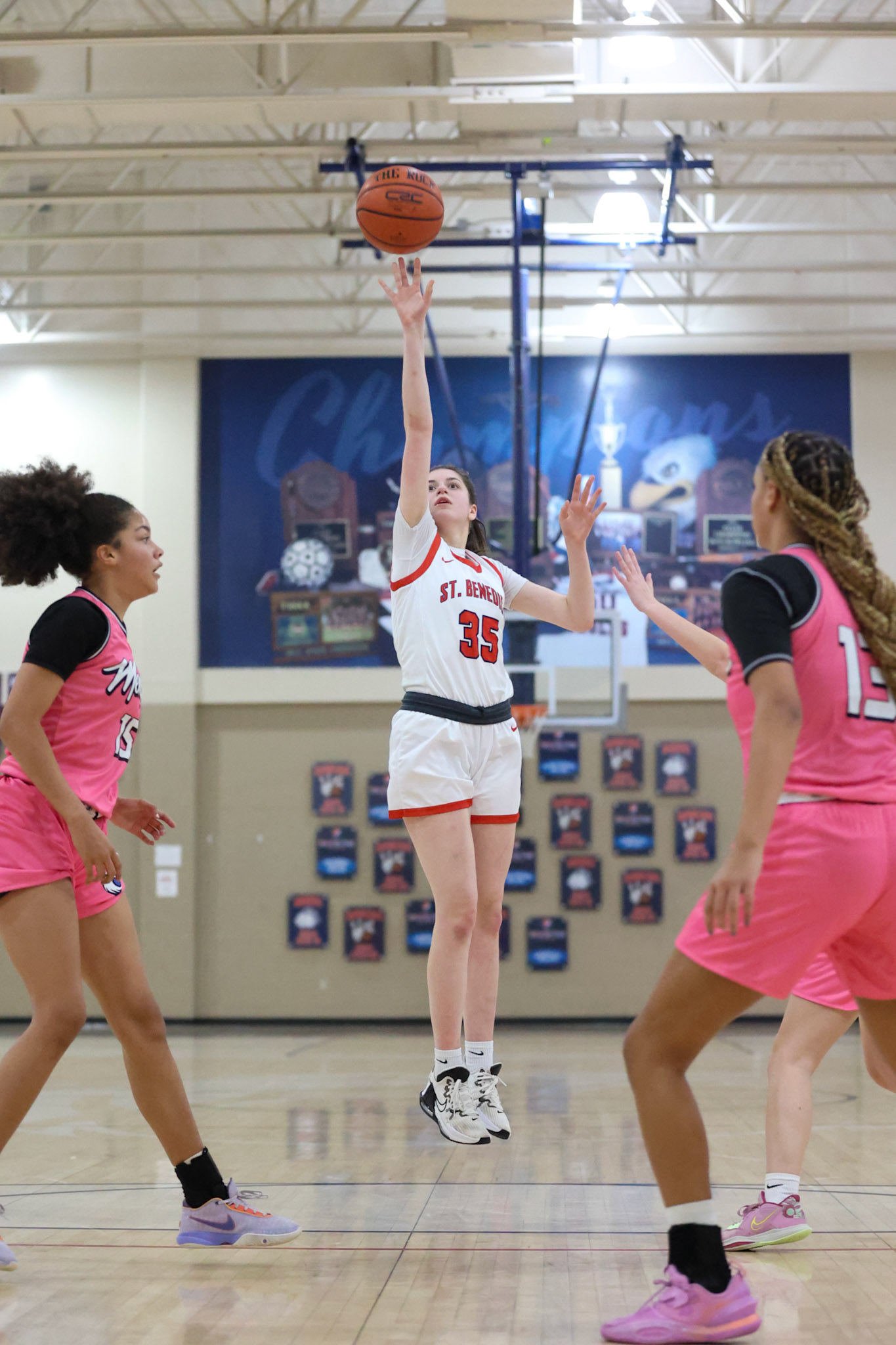 SBA Girls Basketball vs MHEA. (Ryan Beatty Photo)