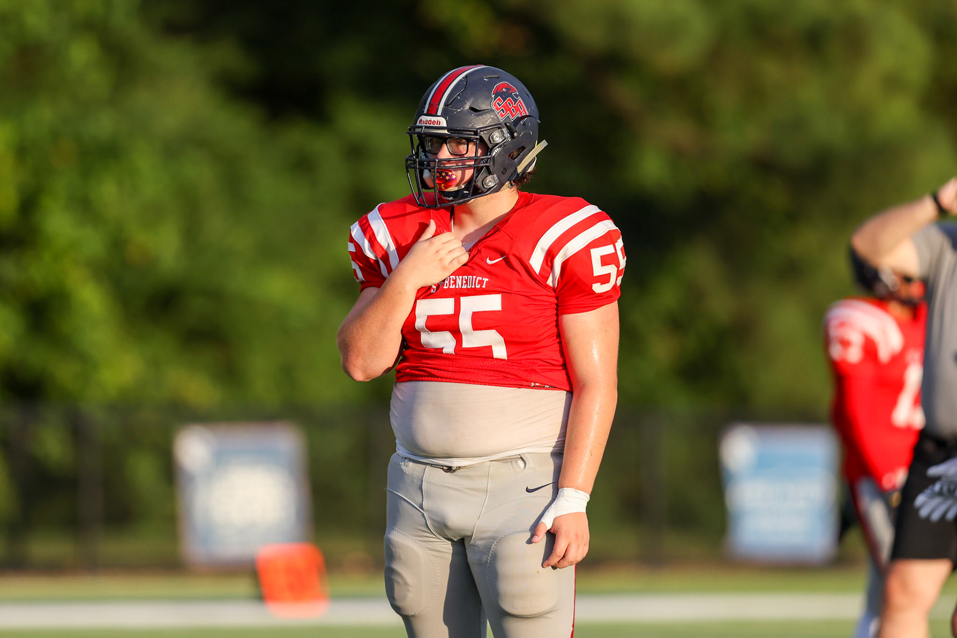 SBA Football Scrimmage on Friday, August 5, 2022 at St. Benedict at Auburndale in Memphis, TN. (Ryan Beatty/SBA)