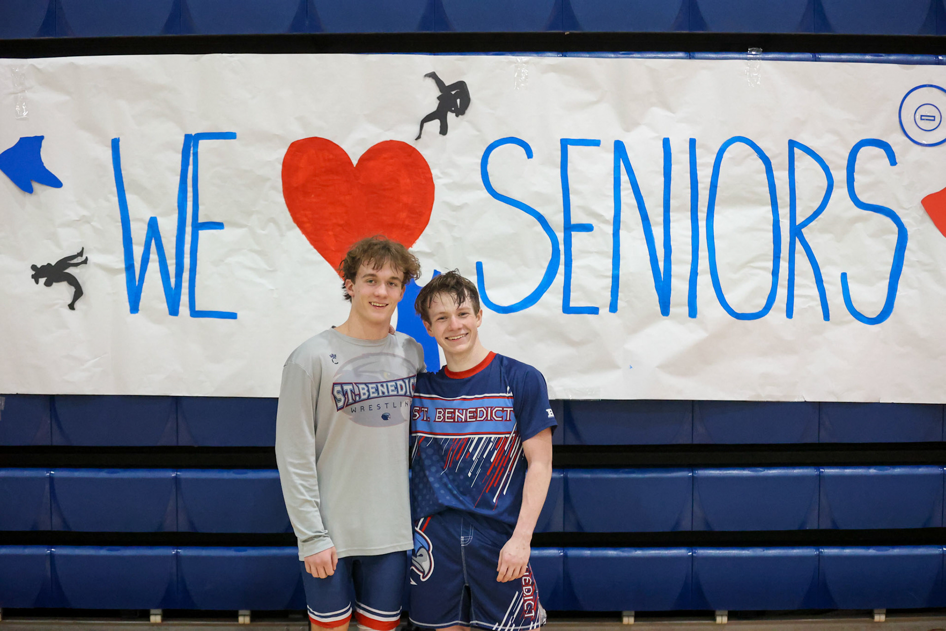 SBA Wrestling Senior Night vs Bartlett, Bolton, and ECS on Thursday, Feb. 10, 2022. (Ryan Beatty Photo)