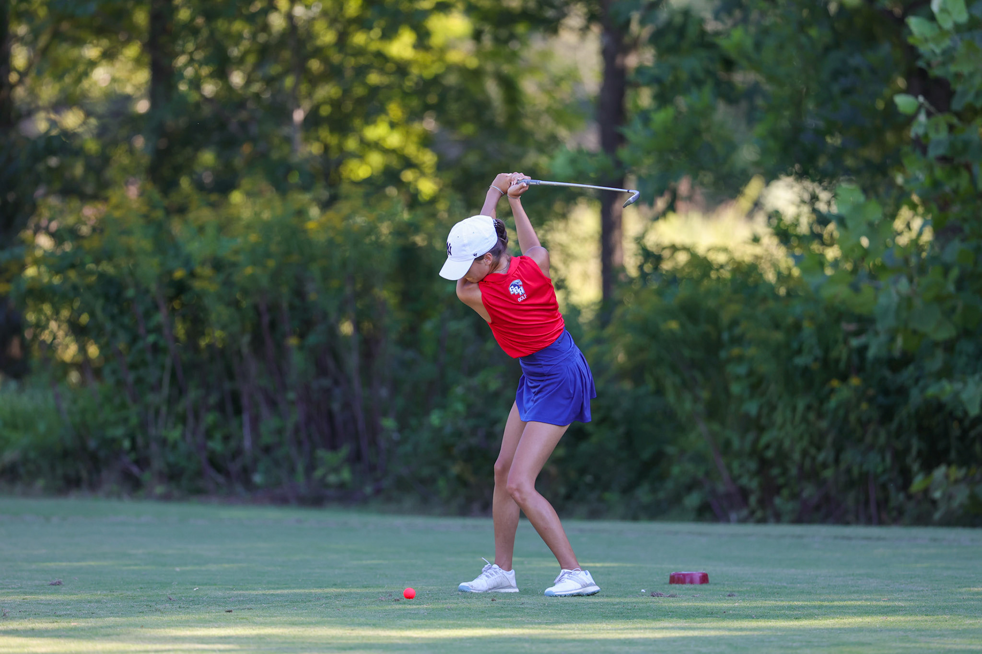 St. Benedict Girls Golf at Windyke on August 31, 2022. (Ryan Beatty/SBA)