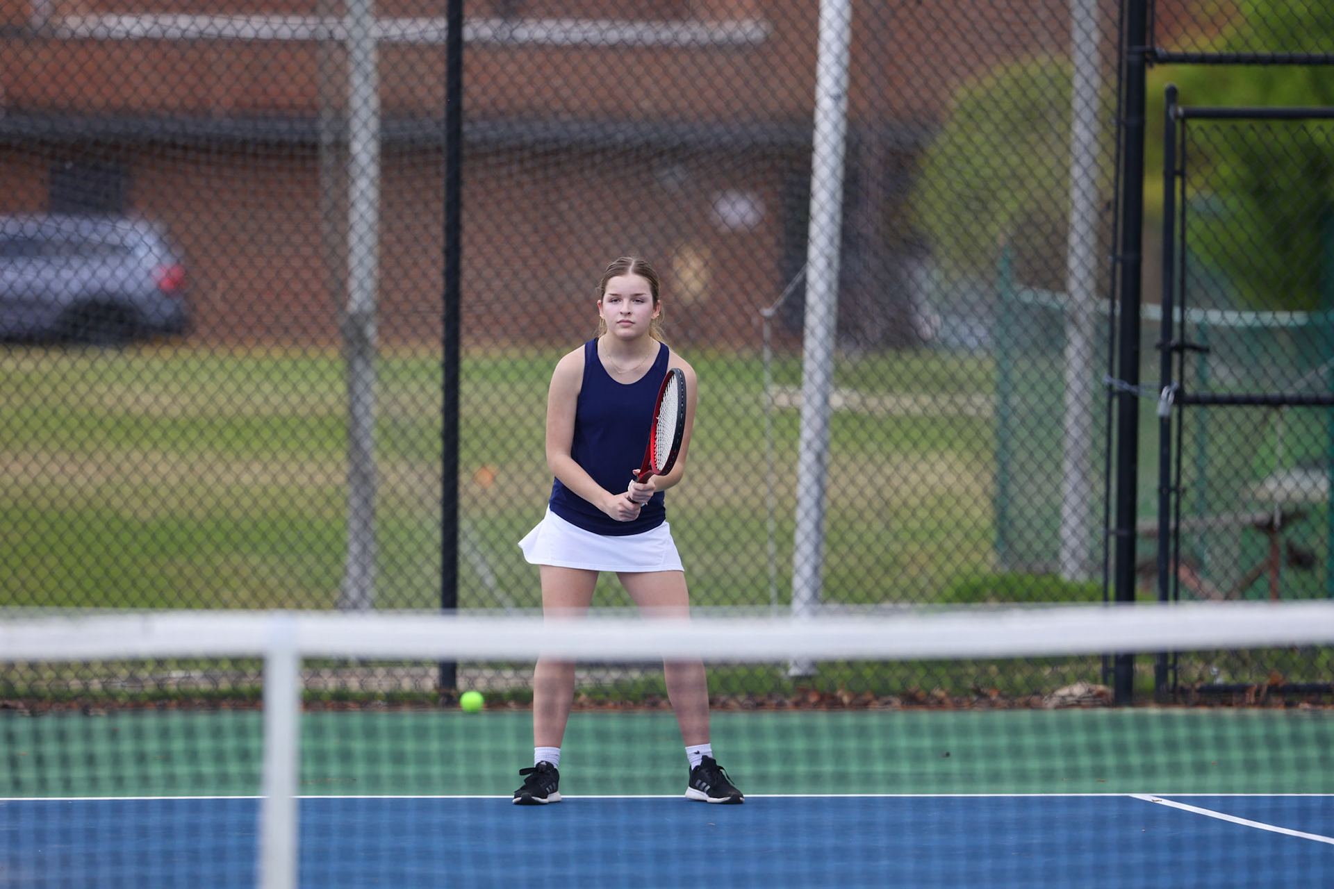 St. Benedict Tennis vs St. Agnes at St. Benedict at Auburndale High School in Memphis, TN on April 21, 2022. (Ryan Beatty/SBA)