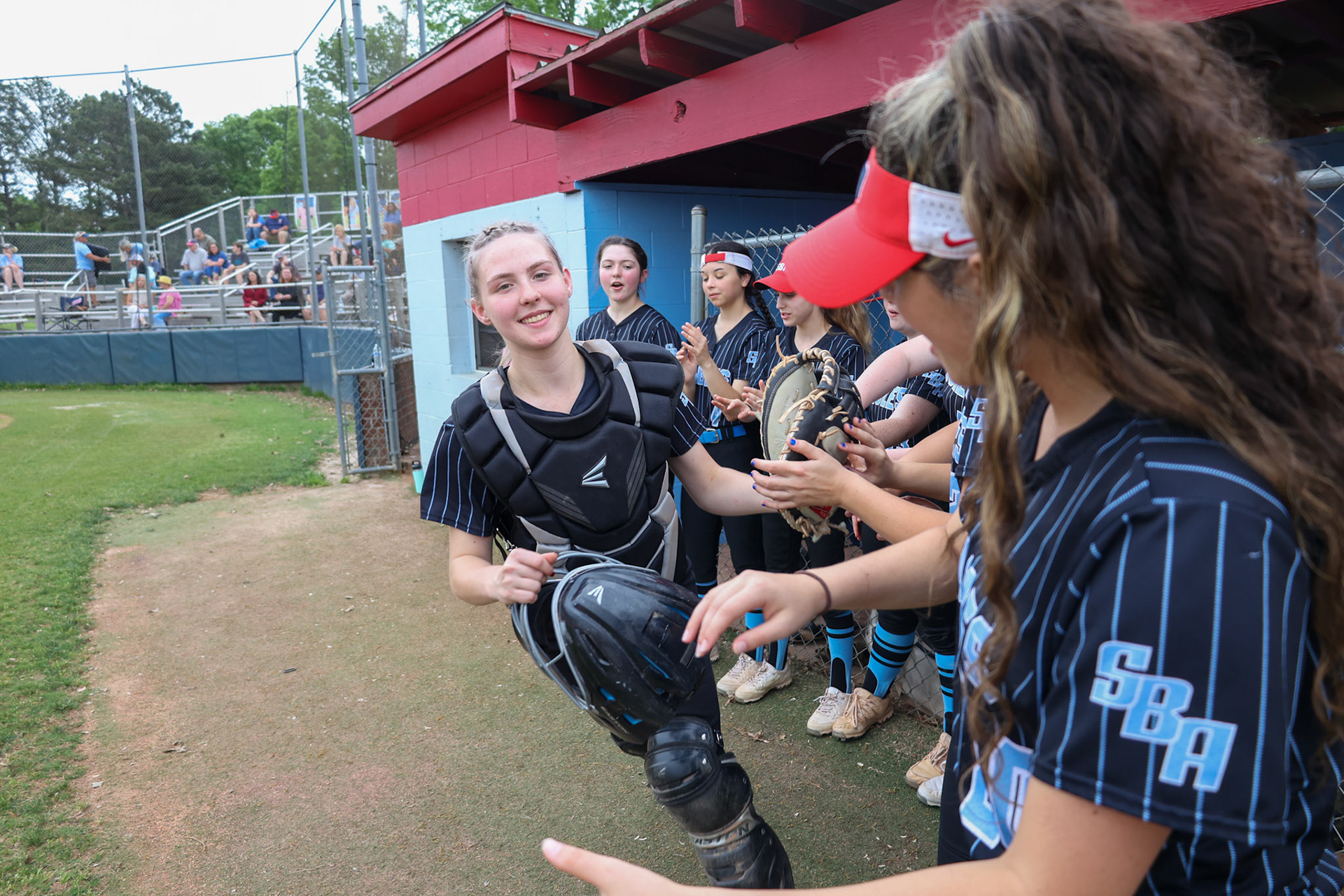 St. Benedict Softball vs Tipton Rosemark Academy at St. Benedict High School in Memphis, TN on May 3, 2022. (Ryan Beatty/SBA)