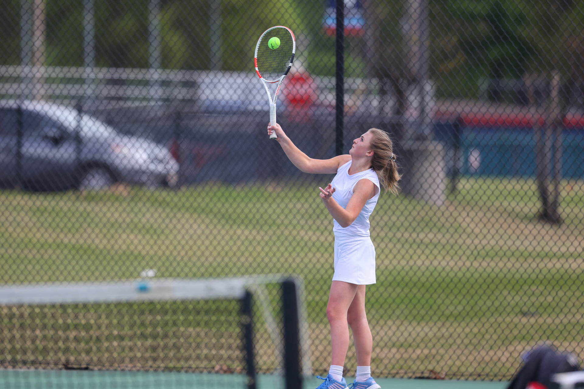 SBA Tennis vs Houston on Thursday, April 13, 2023. (Ryan Beatty Photo)