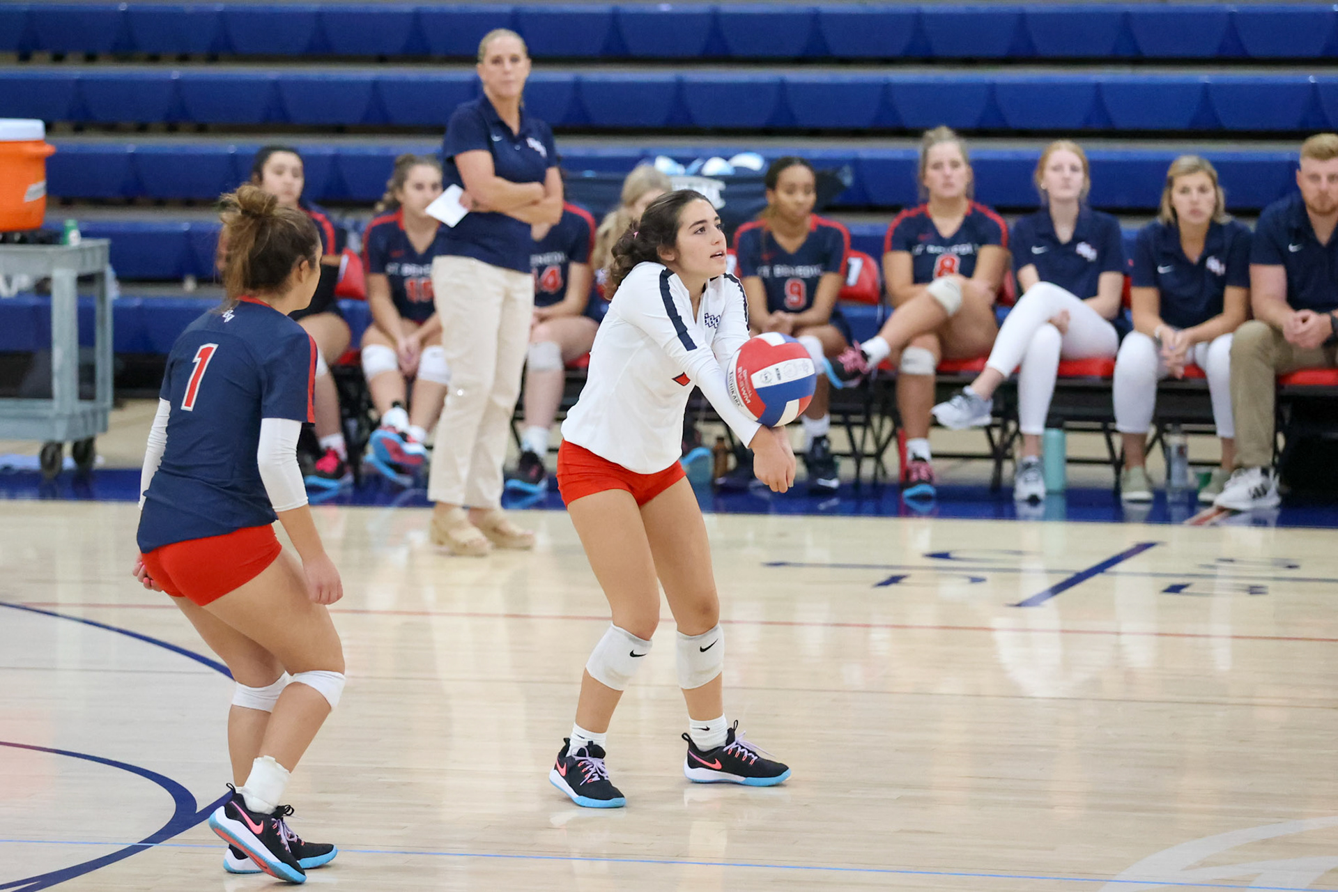 St. Benedict Volleyball vs West Memphis at St. Benedict on Monday, September 12, 2022. (Ryan Beatty/SBA)