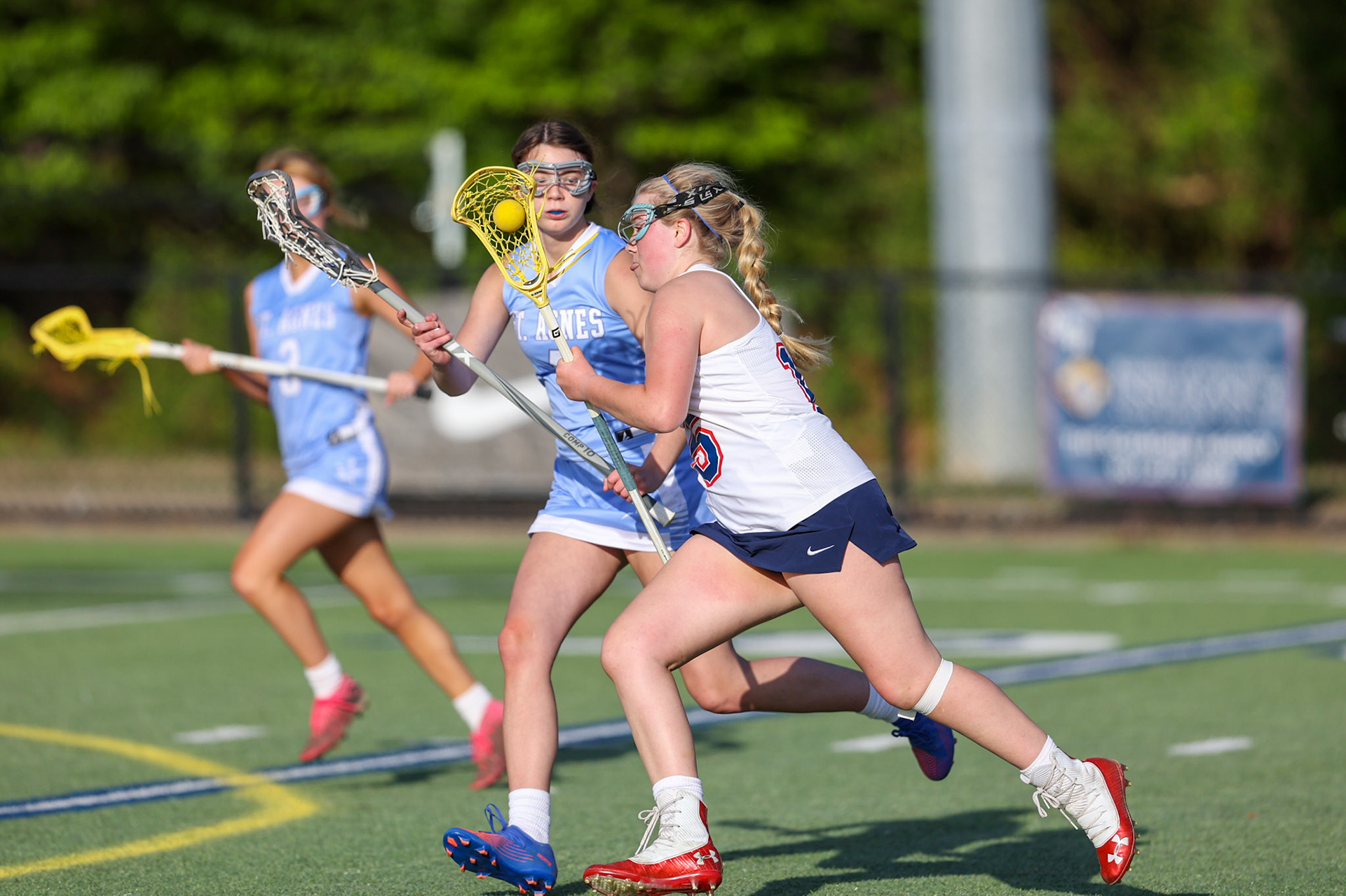 St. Benedict Girls Lacrosse vs St. Agnes on Senior Night at St. Benedict at Auburndale in Memphis, TN on April 19, 2022. (Ryan Beatty/SBA)
