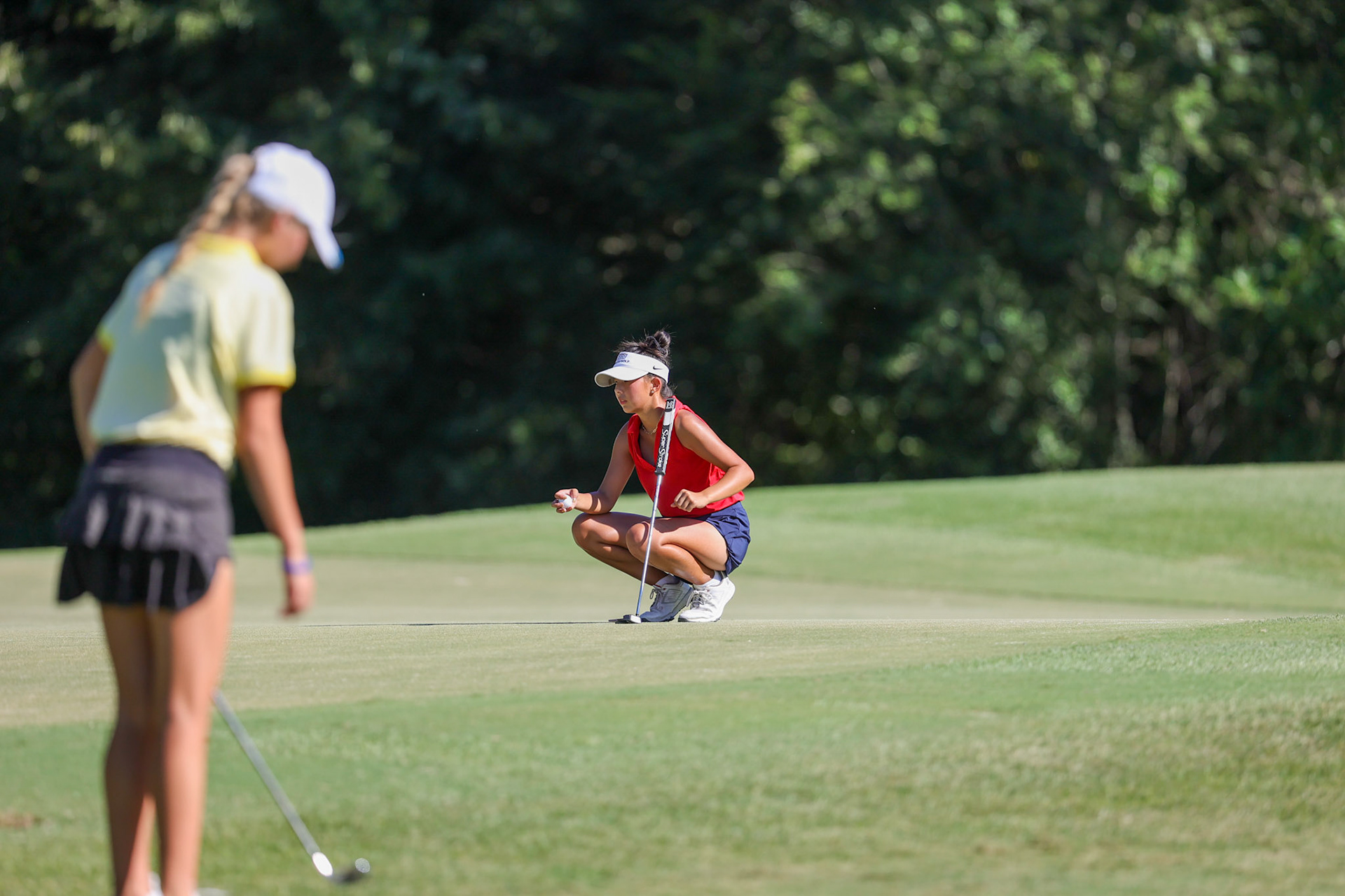 St. Benedict Girls Golf at Windyke on August 31, 2022. (Ryan Beatty/SBA)