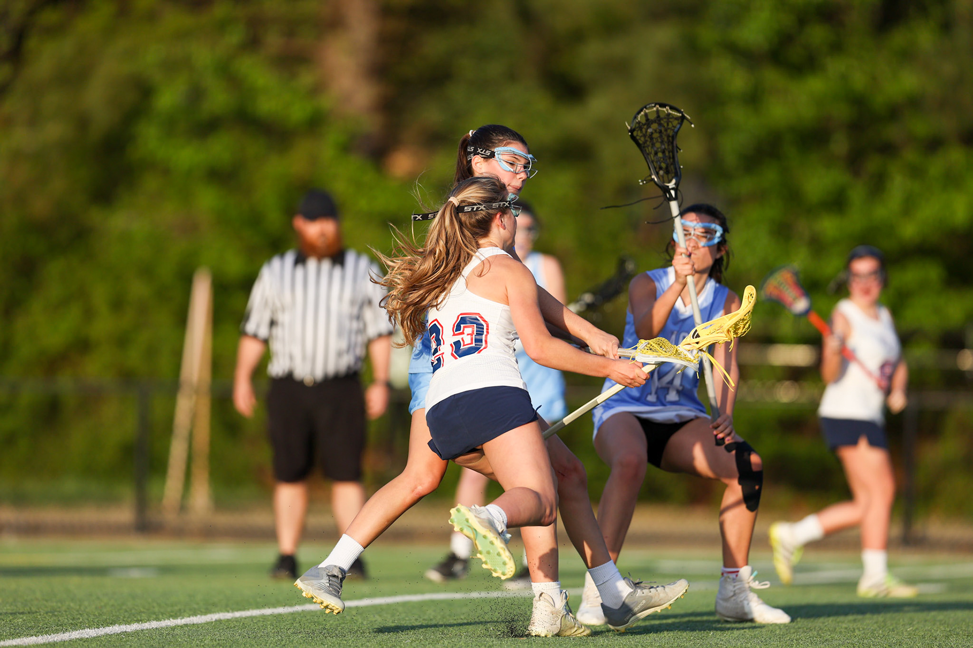 St. Benedict Girls Lacrosse vs St. Agnes on Senior Night at St. Benedict at Auburndale in Memphis, TN on April 19, 2022. (Ryan Beatty/SBA)