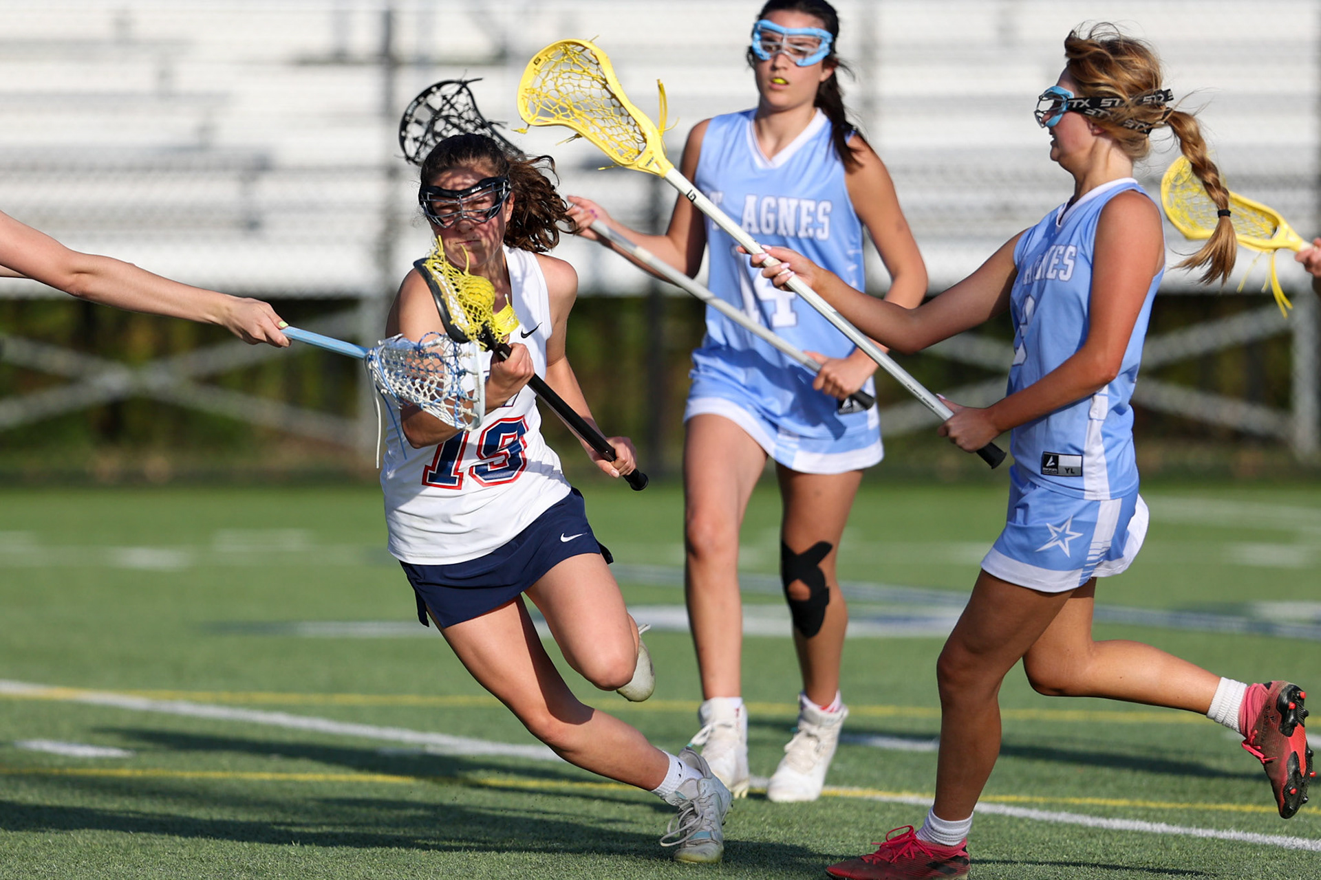 St. Benedict Girls Lacrosse vs St. Agnes on Senior Night at St. Benedict at Auburndale in Memphis, TN on April 19, 2022. (Ryan Beatty/SBA)