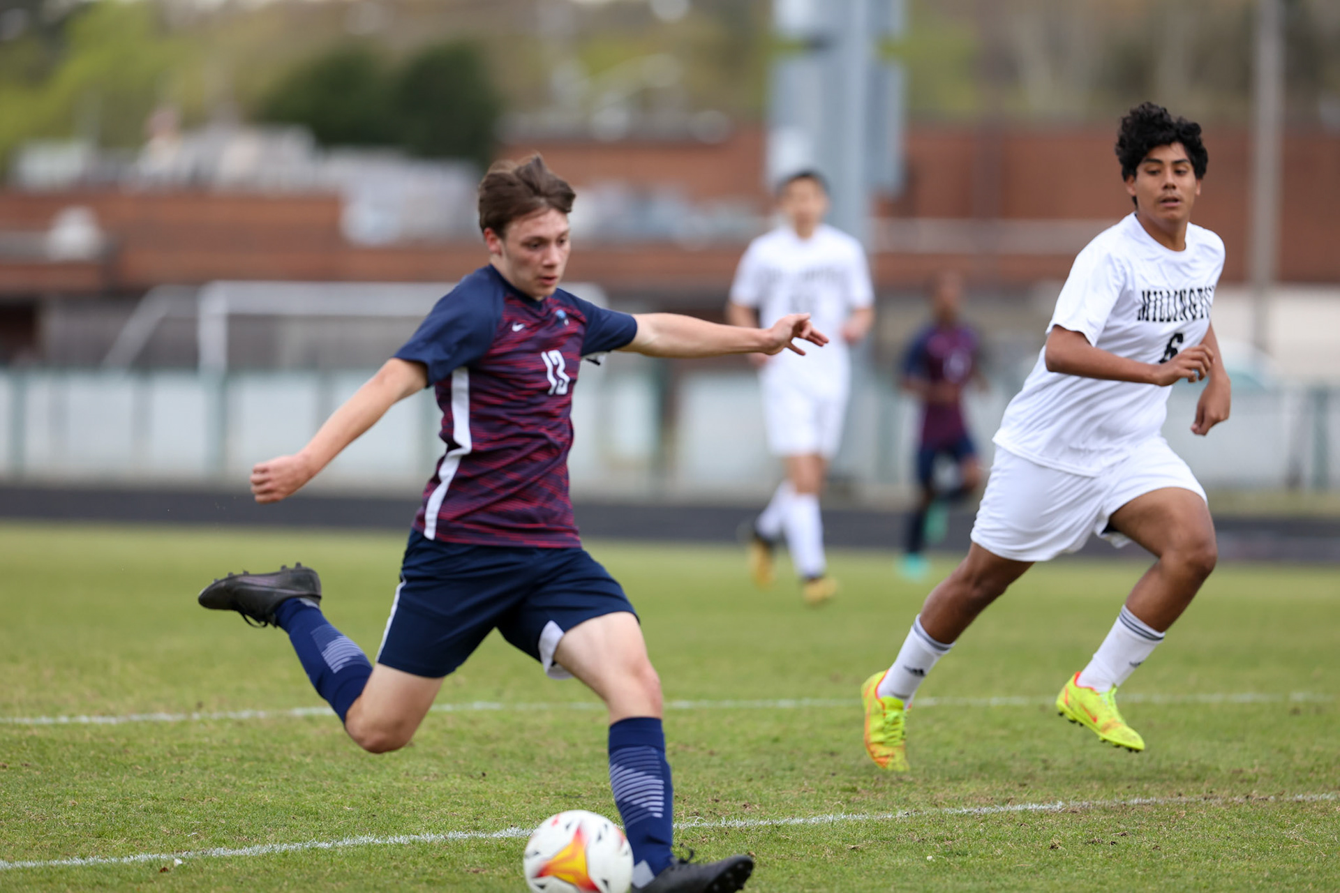 St. Benedict Soccer vs Millington on April 7, 2022 at St. Benedict At Auburndale High School in Memphis, TN. (Ryan Beatty/SBA)