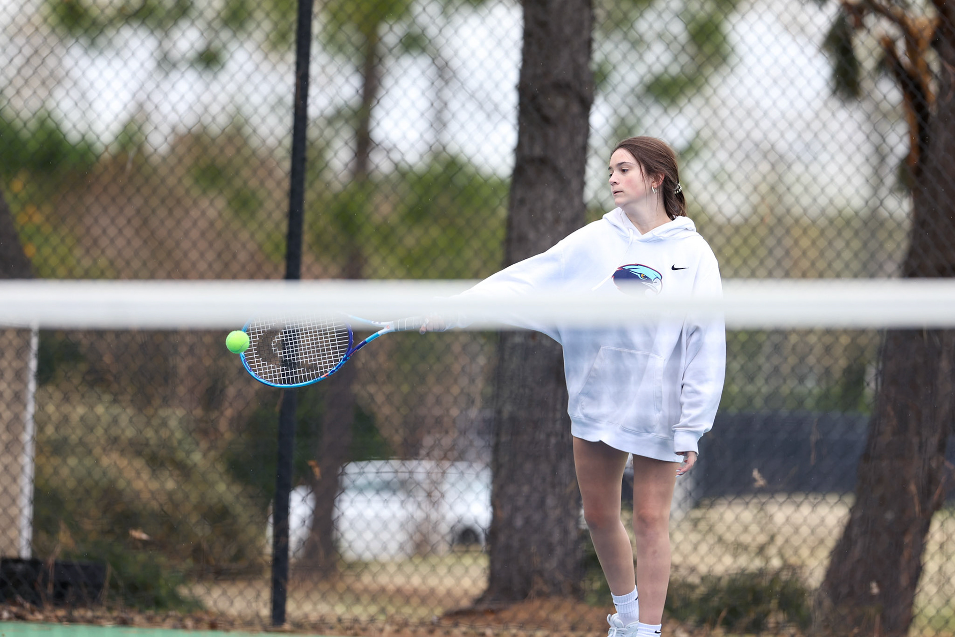 St. Benedict Tennis vs Brighton Cardinals on Wednesday April 6, 2022 at St. Benedict At Auburndale High School in Memphis, TN. (Ryan Beatty/SBA)