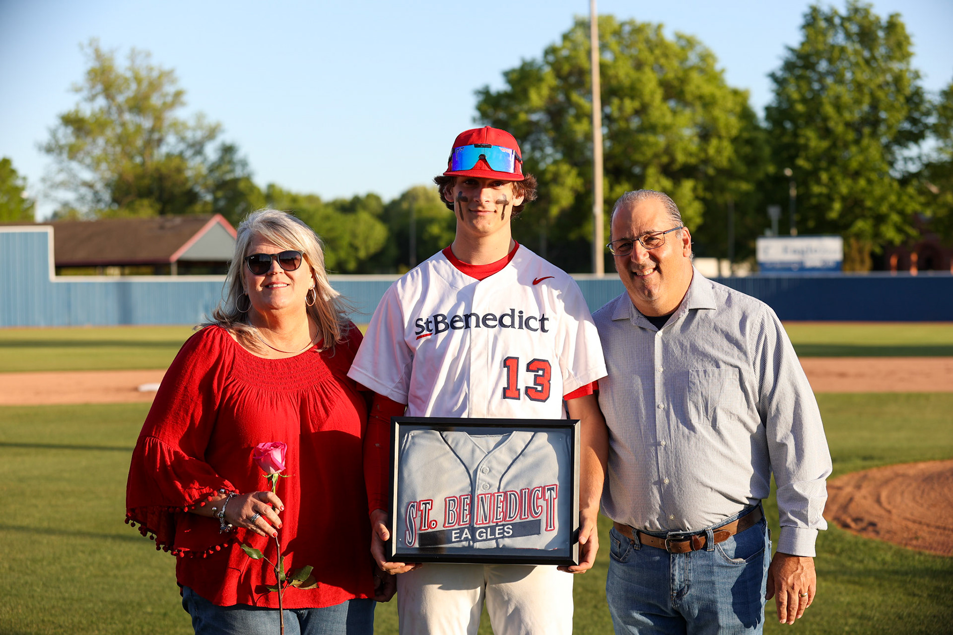 St. Benedict Baseball Senior Night vs CBHS at St. Benedict at Auburndale High School on April 26, 2022.  (Ryan Beatty/SBA)