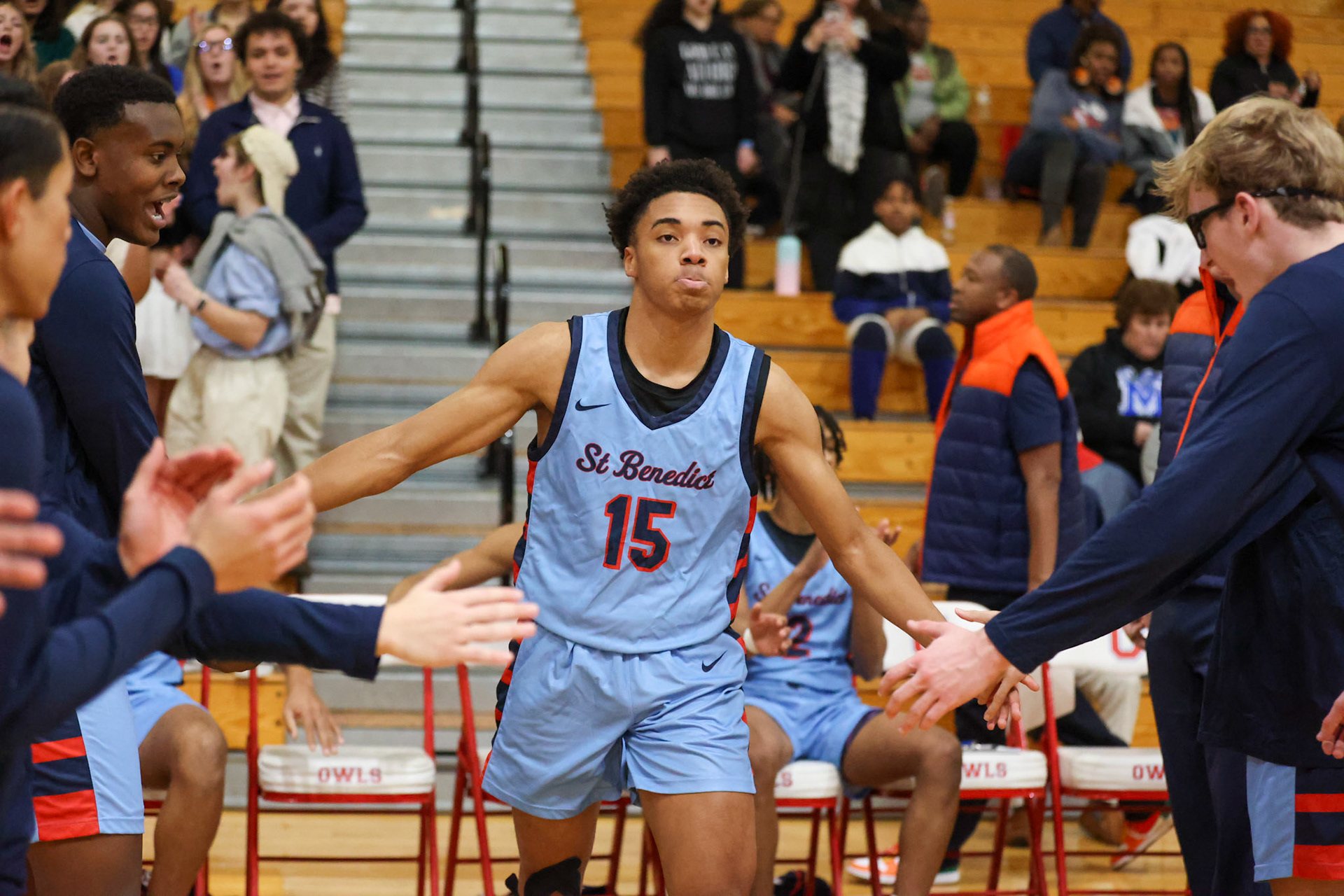 SBA Boys Basketball at MUS. (Ryan Beatty Photo)