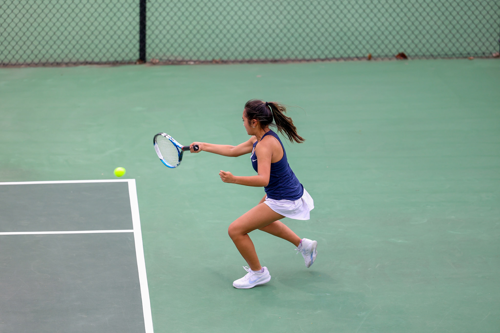 St. Benedict Tennis vs Briarcrest at Briarcrest Christian School on April 12, 2022 in Memphis, TN. (Ryan Beatty/SBA)