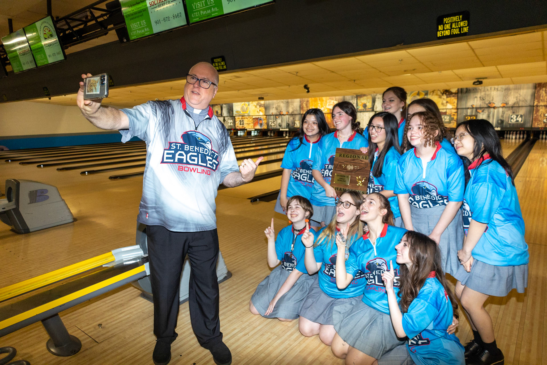 SBA Bowling vs Briarcrest. (Ryan Beatty/SBA)