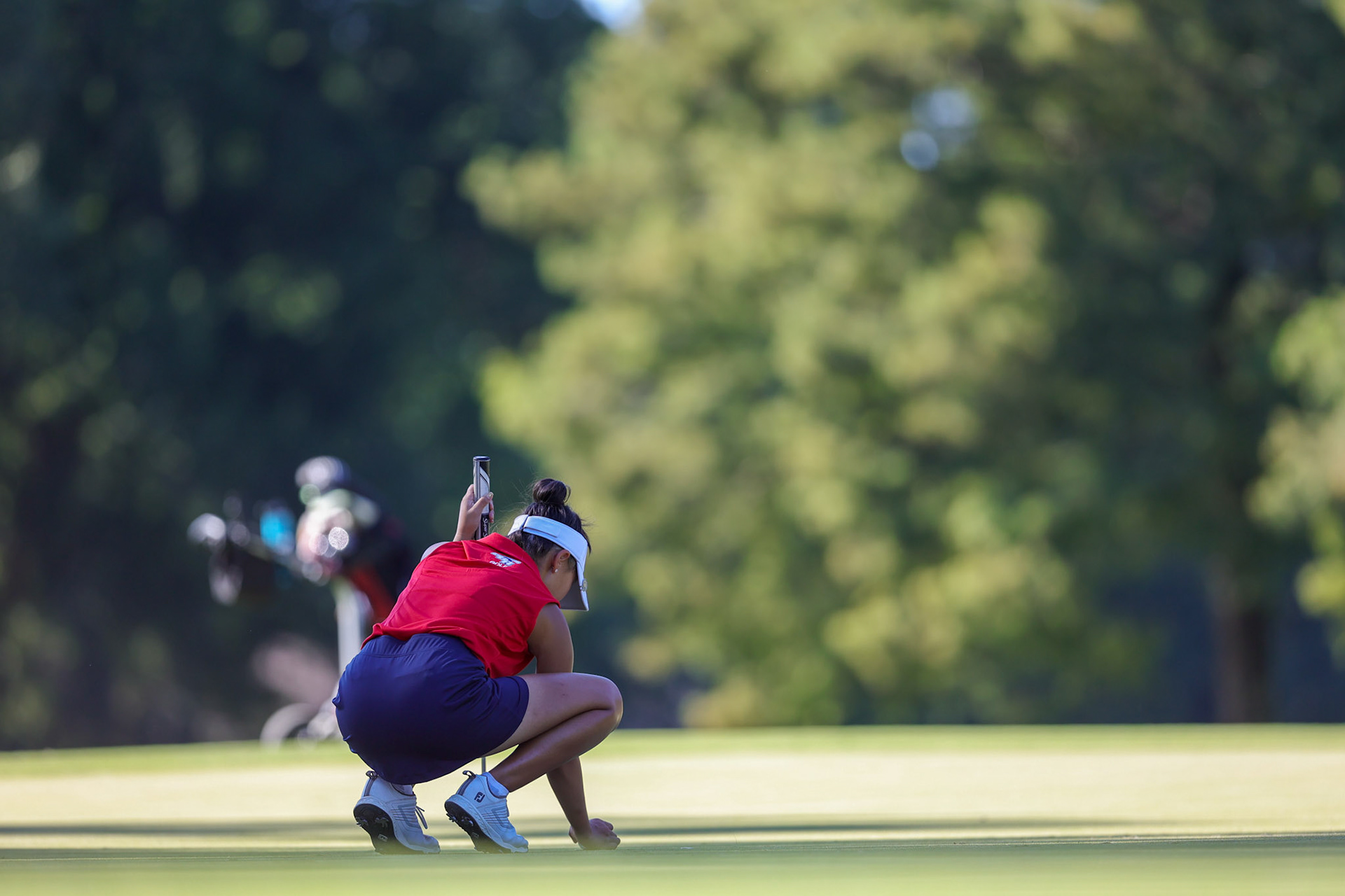 St. Benedict Girls Golf at Windyke on August 31, 2022. (Ryan Beatty/SBA)