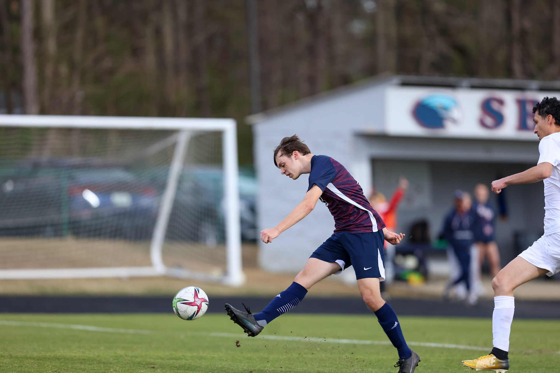St. Benedict Soccer vs Millington on April 7, 2022 at St. Benedict At Auburndale High School in Memphis, TN. (Ryan Beatty/SBA)