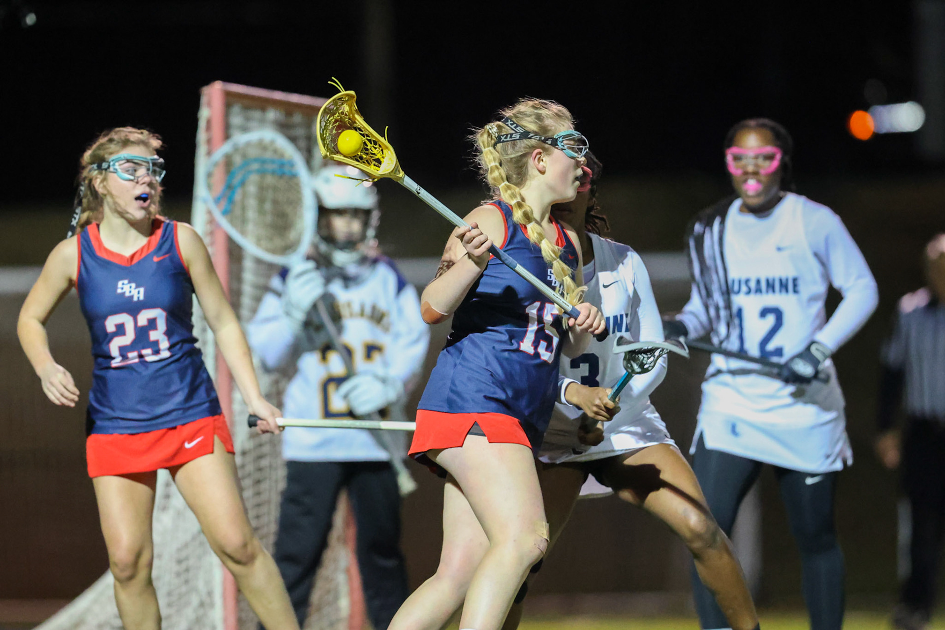SBA Girls Lacrosse vs Lausanne on Wednesday, March 8, 2023. (Ryan Beatty Photo)