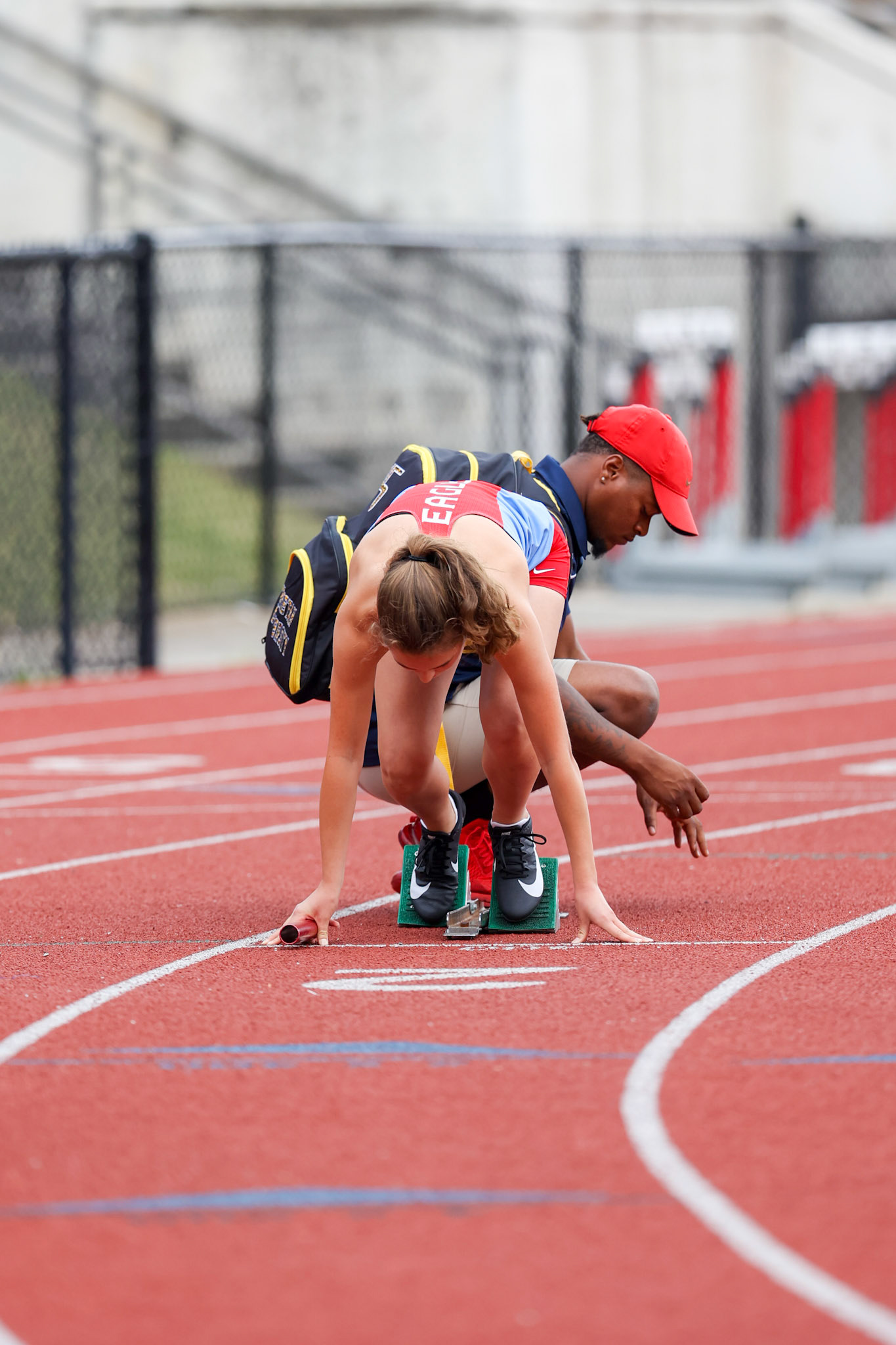 St. Benedict Track at Memphis University School in Memphis, TN on May 3, 2022. (Ryan Beatty/SBA)