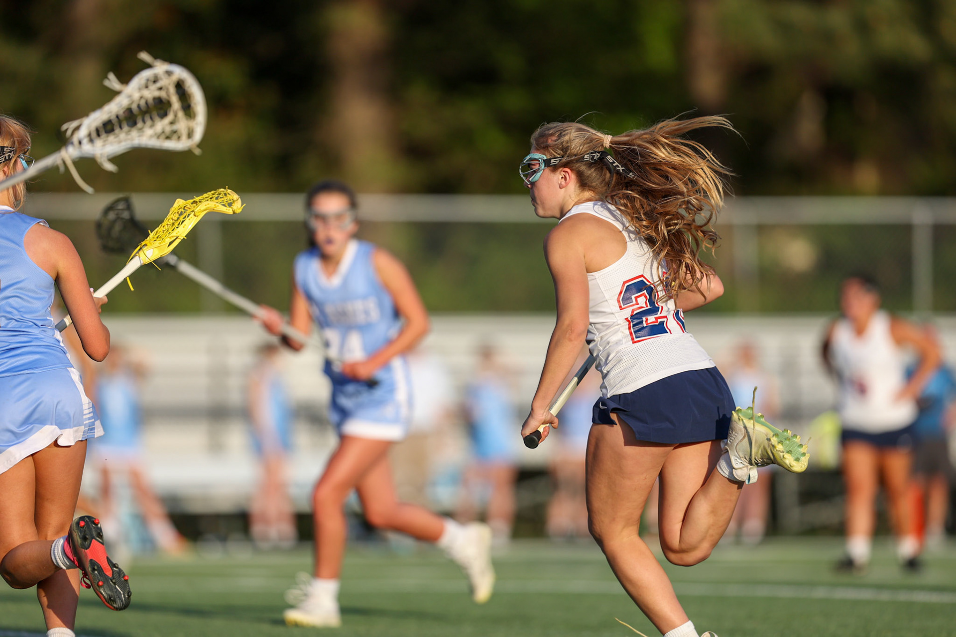 St. Benedict Girls Lacrosse vs St. Agnes on Senior Night at St. Benedict at Auburndale in Memphis, TN on April 19, 2022. (Ryan Beatty/SBA)