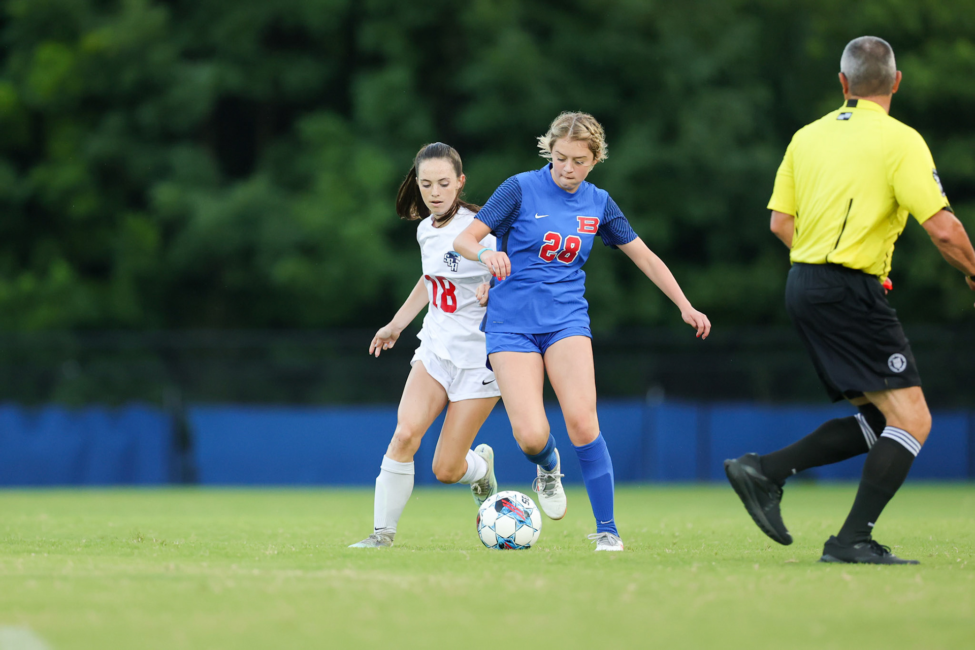 SBA Soccer vs Bartlett at Bartlett High School on Thursday, August 18, 2022. (Ryan Beatty/SBA)