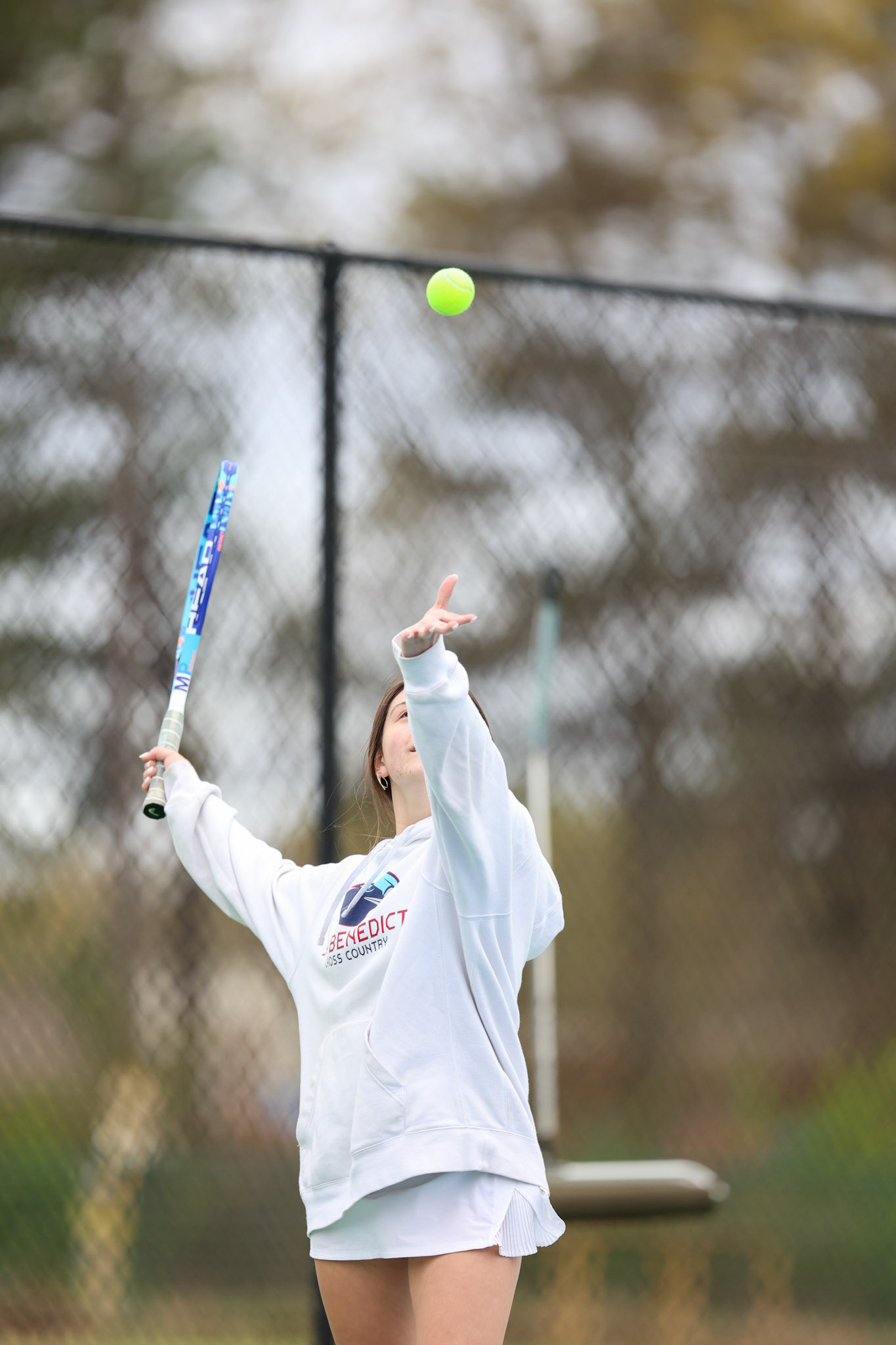 St. Benedict Tennis vs Brighton Cardinals on Wednesday April 6, 2022 at St. Benedict At Auburndale High School in Memphis, TN. (Ryan Beatty/SBA)