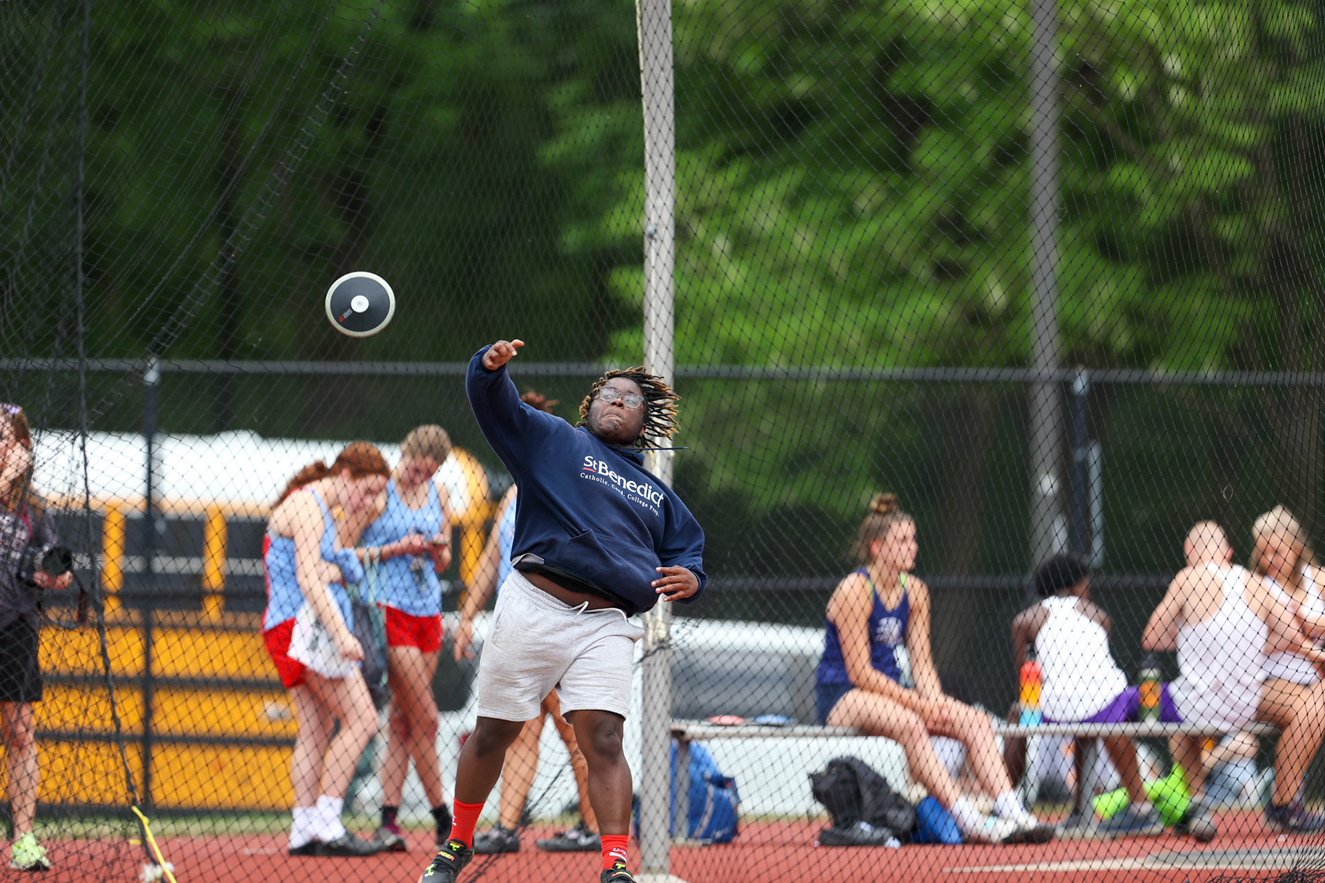 St. Benedict Track at Memphis University School in Memphis, TN on May 3, 2022. (Ryan Beatty/SBA)