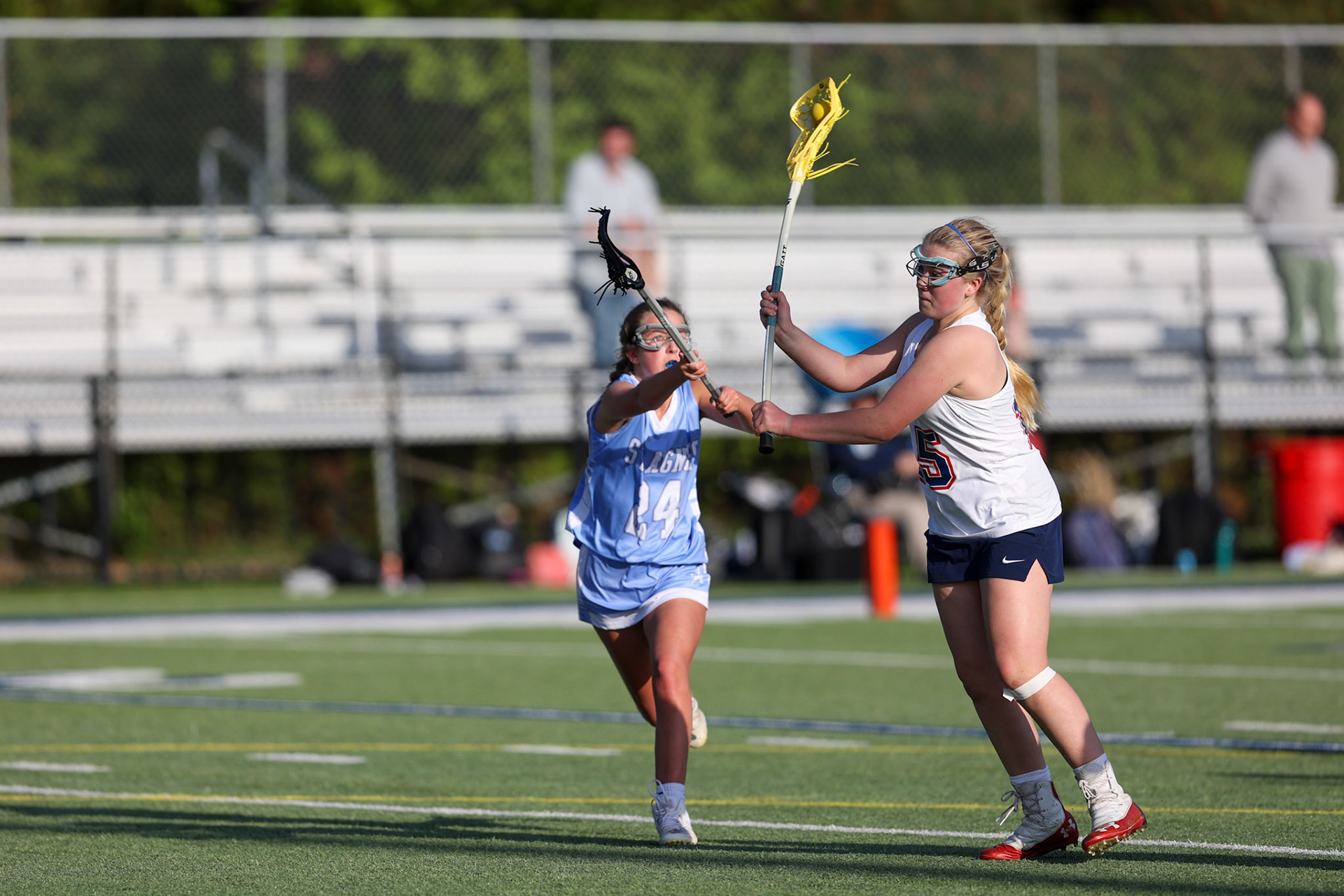 St. Benedict Girls Lacrosse vs St. Agnes on Senior Night at St. Benedict at Auburndale in Memphis, TN on April 19, 2022. (Ryan Beatty/SBA)