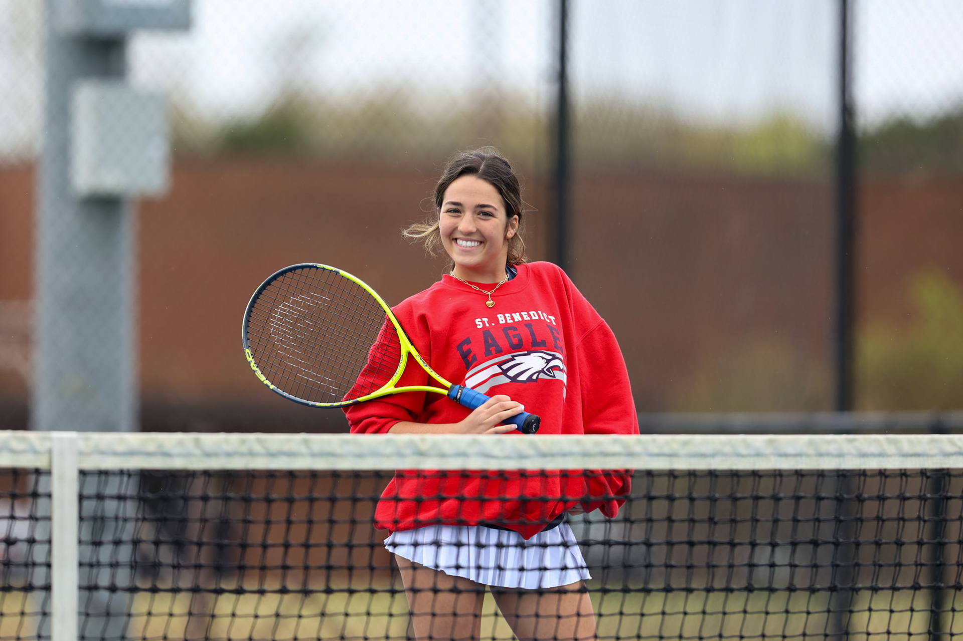 St. Benedict Tennis vs Brighton Cardinals on Wednesday April 6, 2022 at St. Benedict At Auburndale High School in Memphis, TN. (Ryan Beatty/SBA)