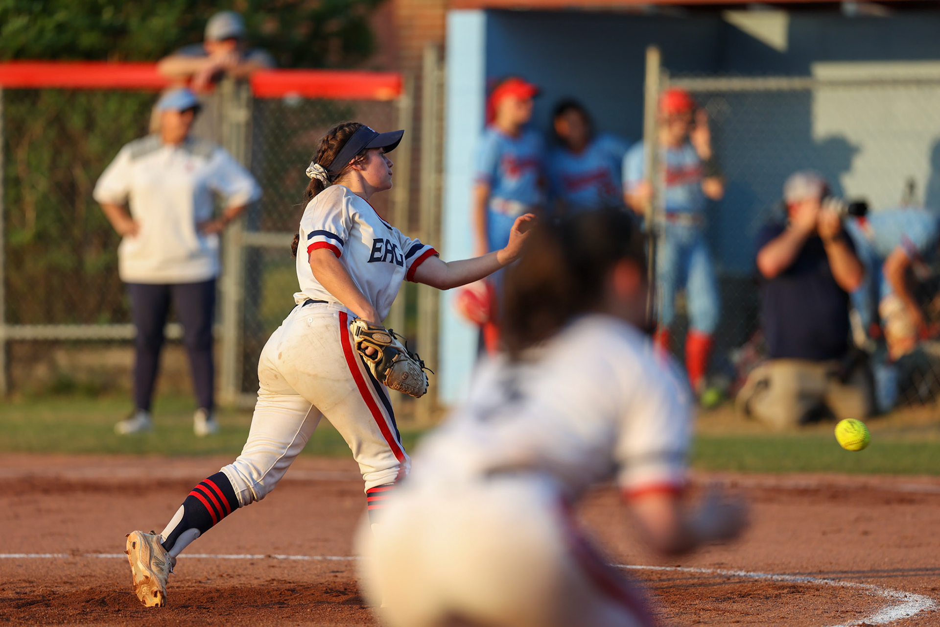 St. Benedict Softball vs TRA at St. Benedict At Auburndale on May 10, 2022 in the DII-AA Regional Softball Tournament. (Ryan Beatty/SBA)
