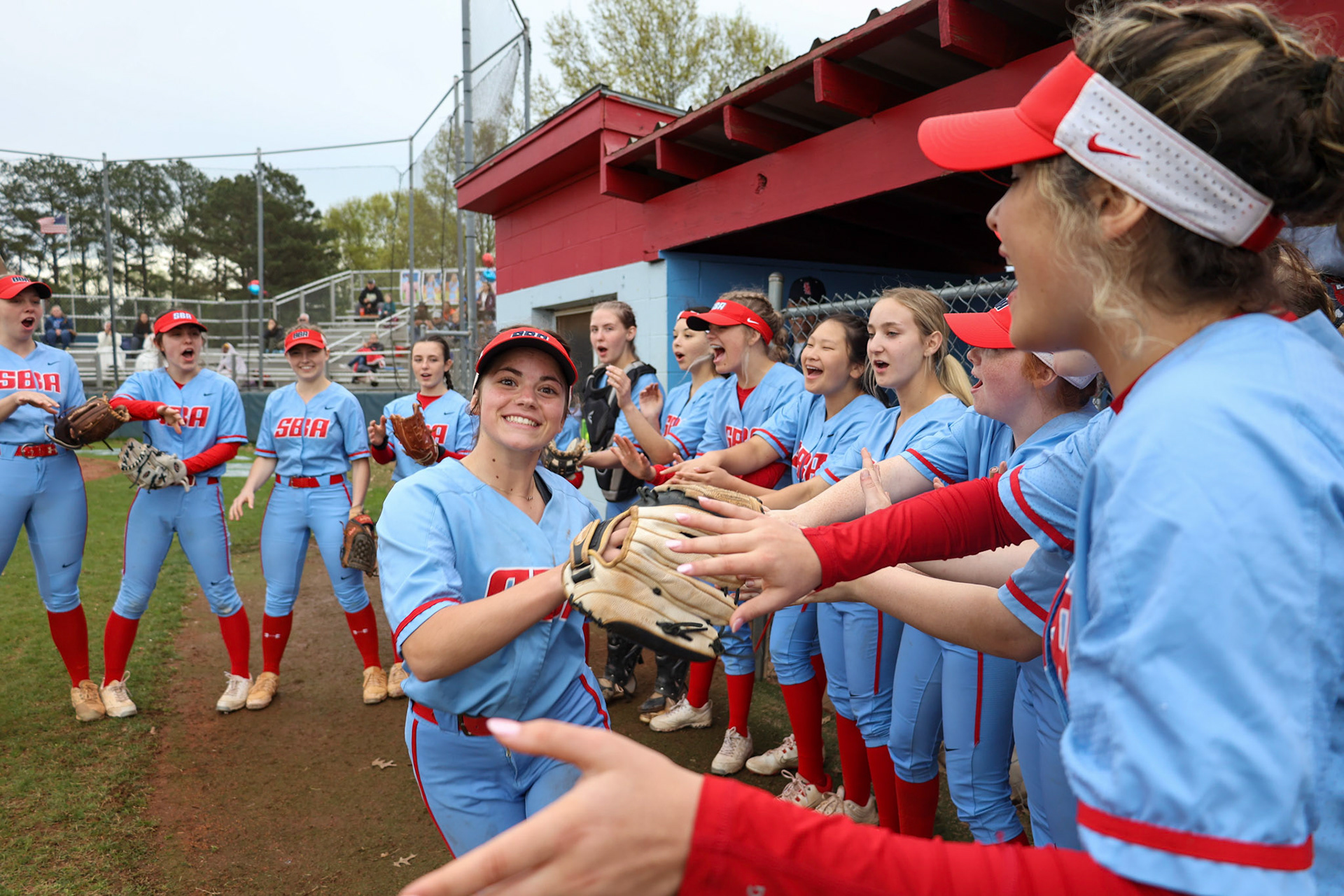 St. Benedict Softball vs Millington on Senior Night at St. Benedict at Auburndale in Memphis, TN on April 20, 2022. (Ryan Beatty/SBA)
