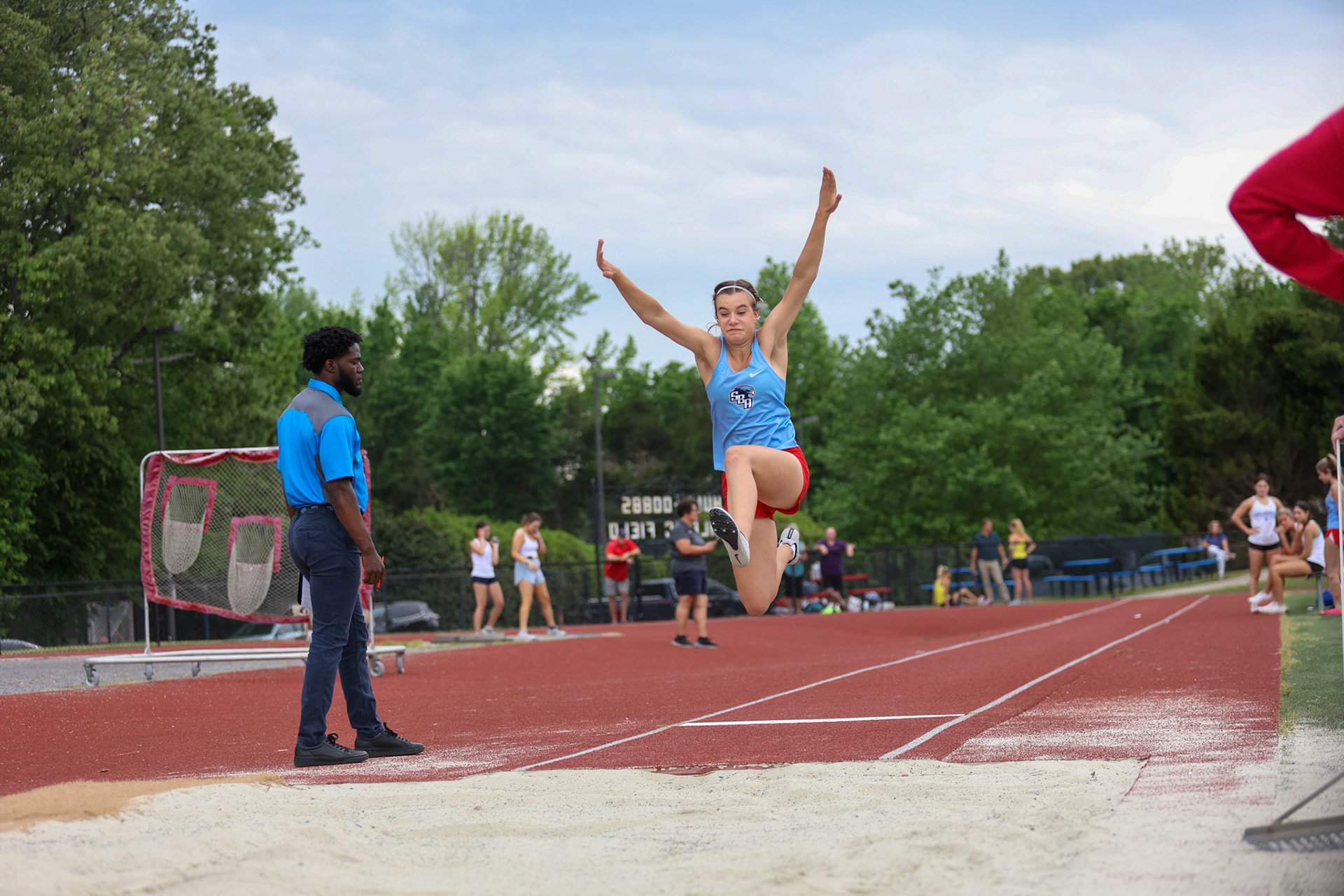 St. Benedict Track at Memphis University School in Memphis, TN on May 3, 2022. (Ryan Beatty/SBA)
