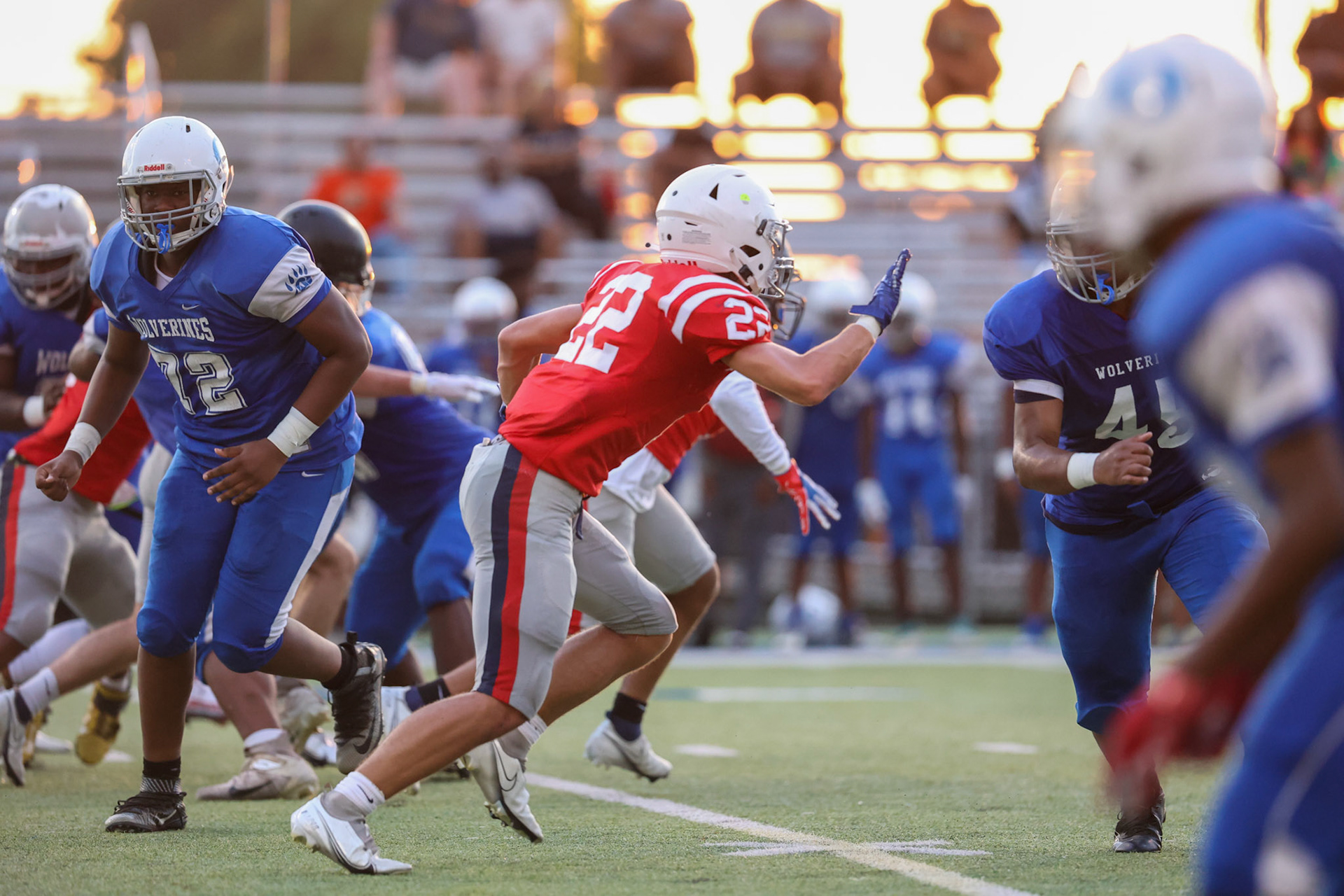 SBA Football Scrimmage on Friday, August 5, 2022 at St. Benedict at Auburndale in Memphis, TN. (Ryan Beatty/SBA)