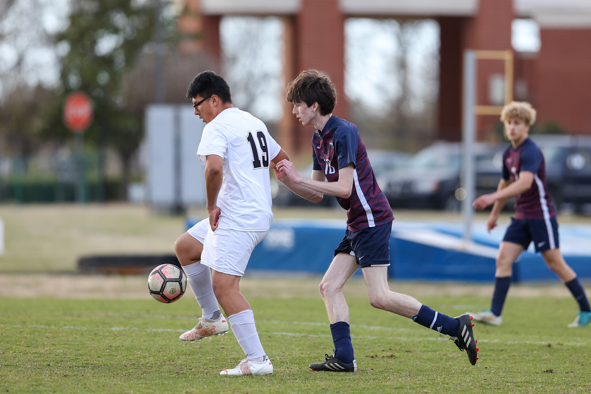 St. Benedict Soccer vs Millington on April 7, 2022 at St. Benedict At Auburndale High School in Memphis, TN. (Ryan Beatty/SBA)