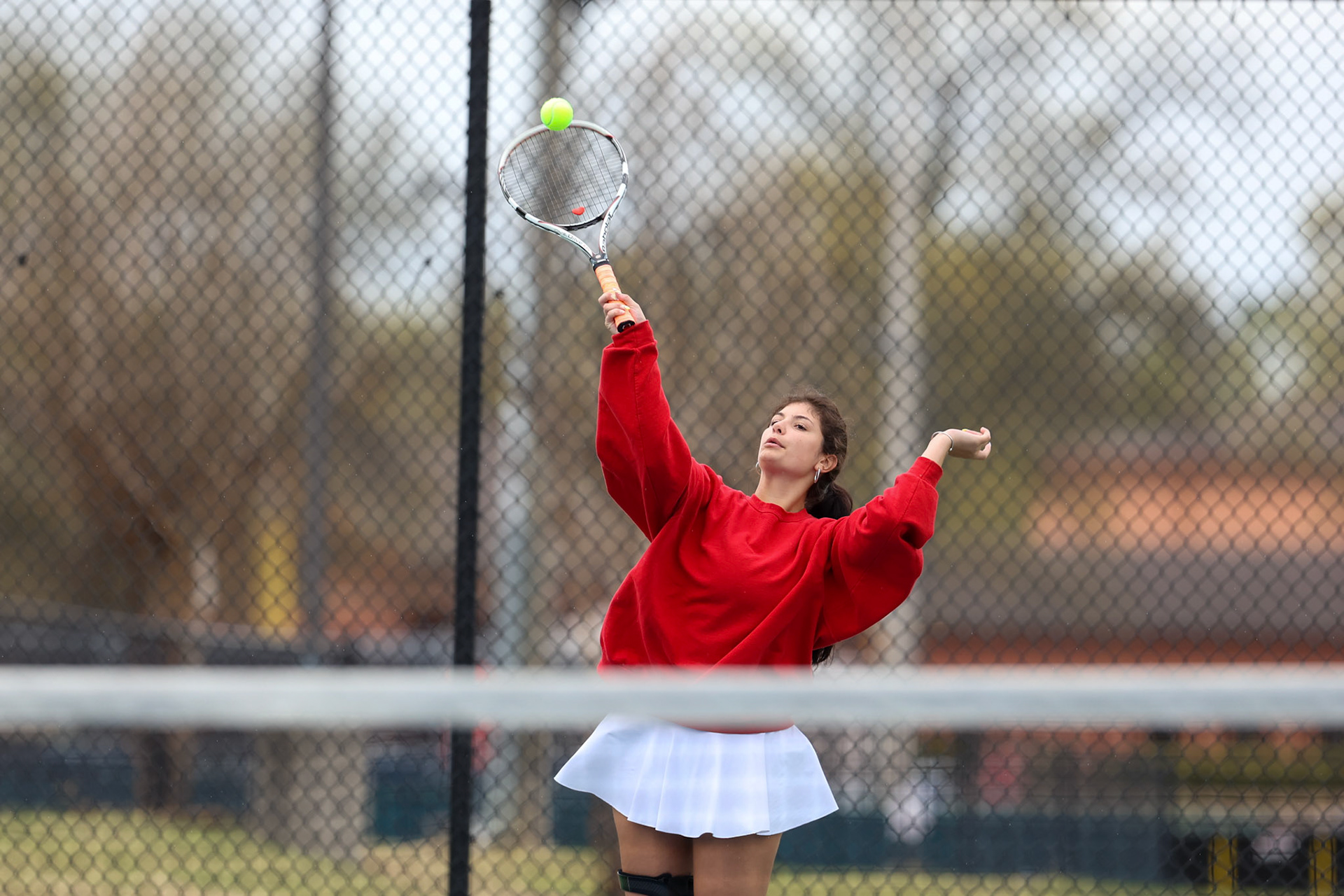 St. Benedict Tennis vs Brighton Cardinals on Wednesday April 6, 2022 at St. Benedict At Auburndale High School in Memphis, TN. (Ryan Beatty/SBA)