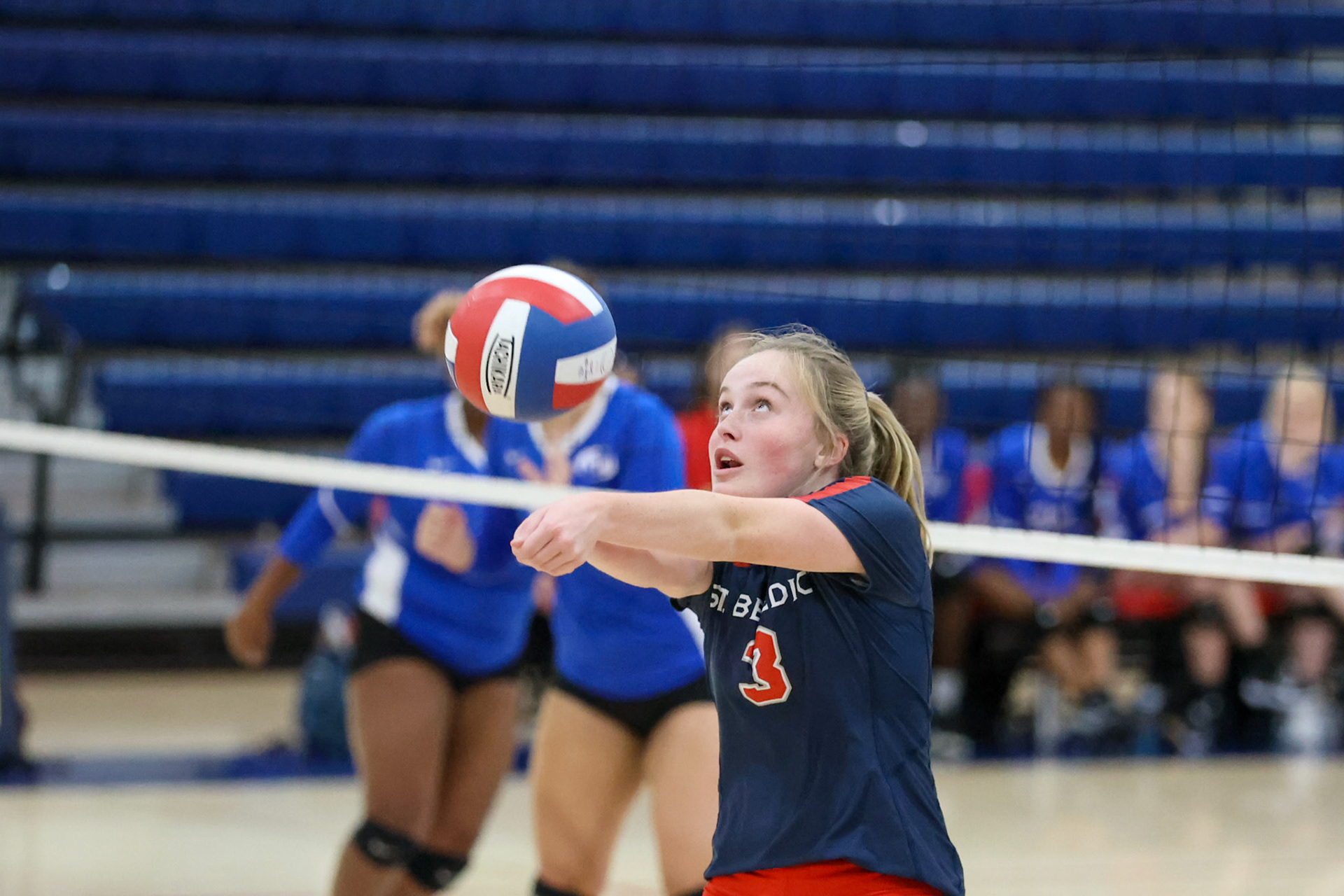 St. Benedict Volleyball vs West Memphis at St. Benedict on Monday, September 12, 2022. (Ryan Beatty/SBA)