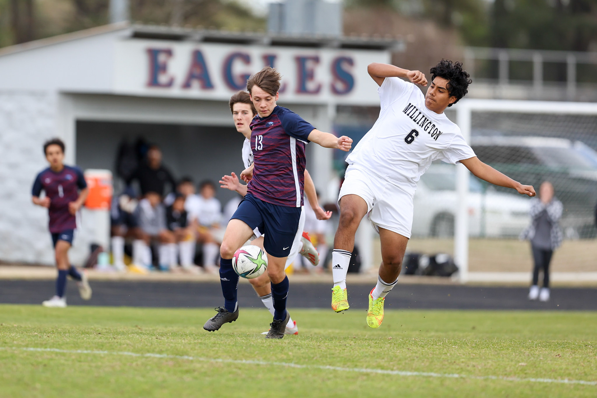 St. Benedict Soccer vs Millington on April 7, 2022 at St. Benedict At Auburndale High School in Memphis, TN. (Ryan Beatty/SBA)