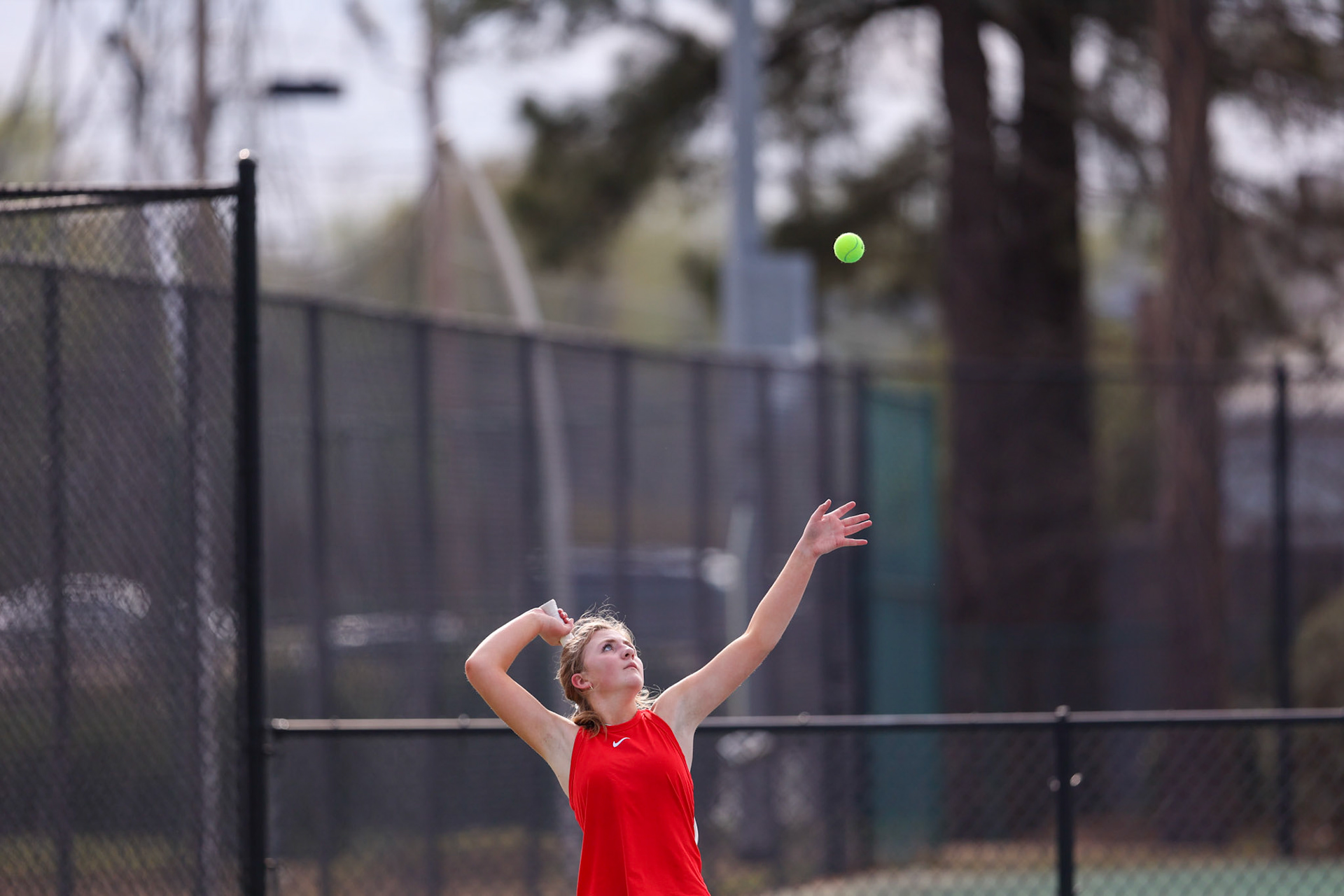 SBA Tennis vs Briacrest on Monday, April 3, 2023. (Ryan Beatty Photo)