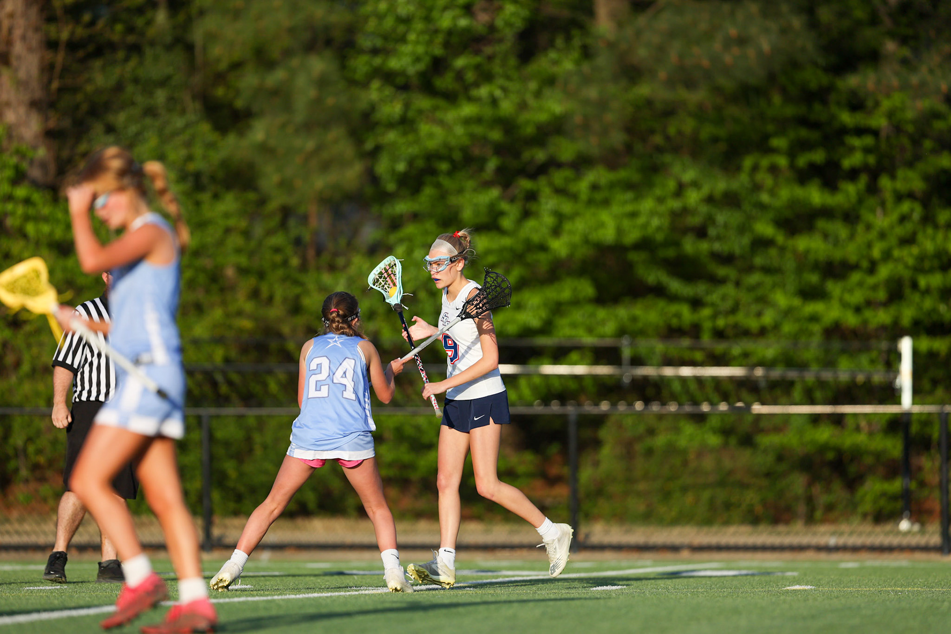 St. Benedict Girls Lacrosse vs St. Agnes on Senior Night at St. Benedict at Auburndale in Memphis, TN on April 19, 2022. (Ryan Beatty/SBA)