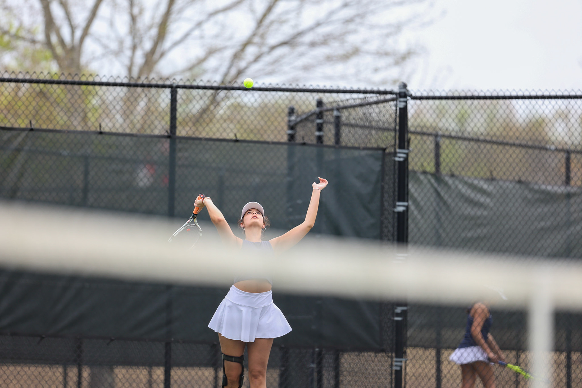 St. Benedict Tennis vs Briarcrest at Briarcrest Christian School on April 12, 2022 in Memphis, TN. (Ryan Beatty/SBA)