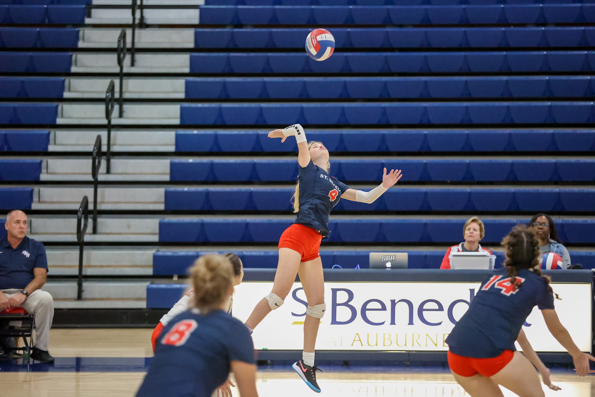 St. Benedict Volleyball vs West Memphis at St. Benedict on Monday, September 12, 2022. (Ryan Beatty/SBA)