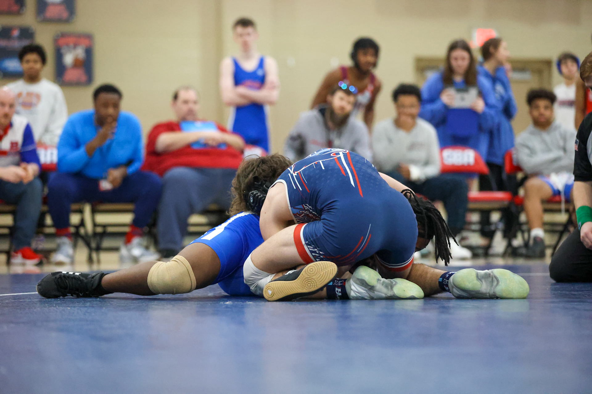 SBA Wrestling Senior Night vs Bartlett, Bolton, and ECS on Thursday, Feb. 10, 2022. (Ryan Beatty Photo)