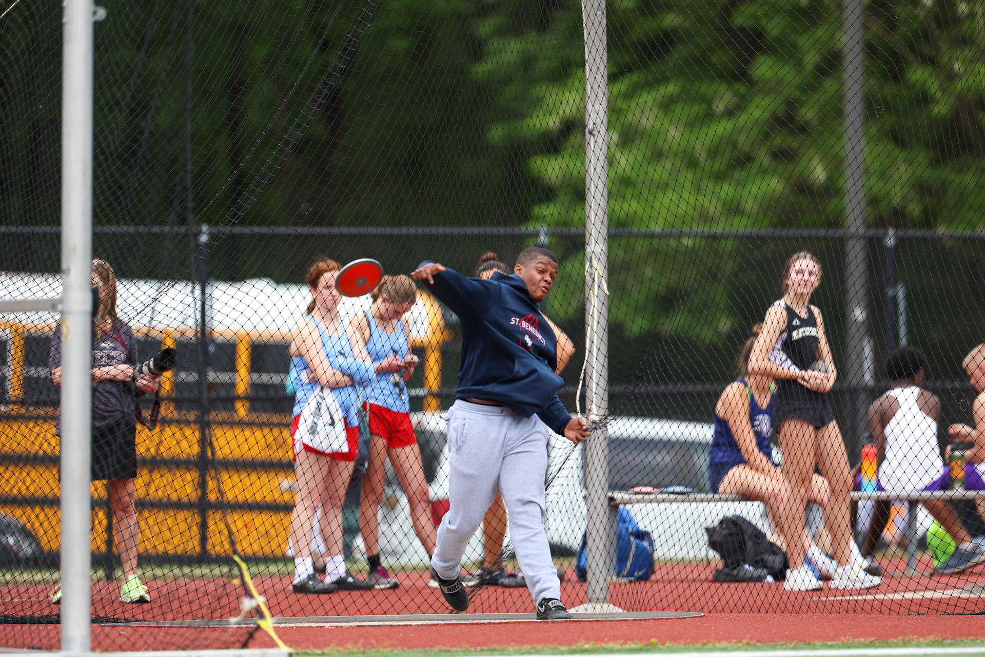 St. Benedict Track at Memphis University School in Memphis, TN on May 3, 2022. (Ryan Beatty/SBA)