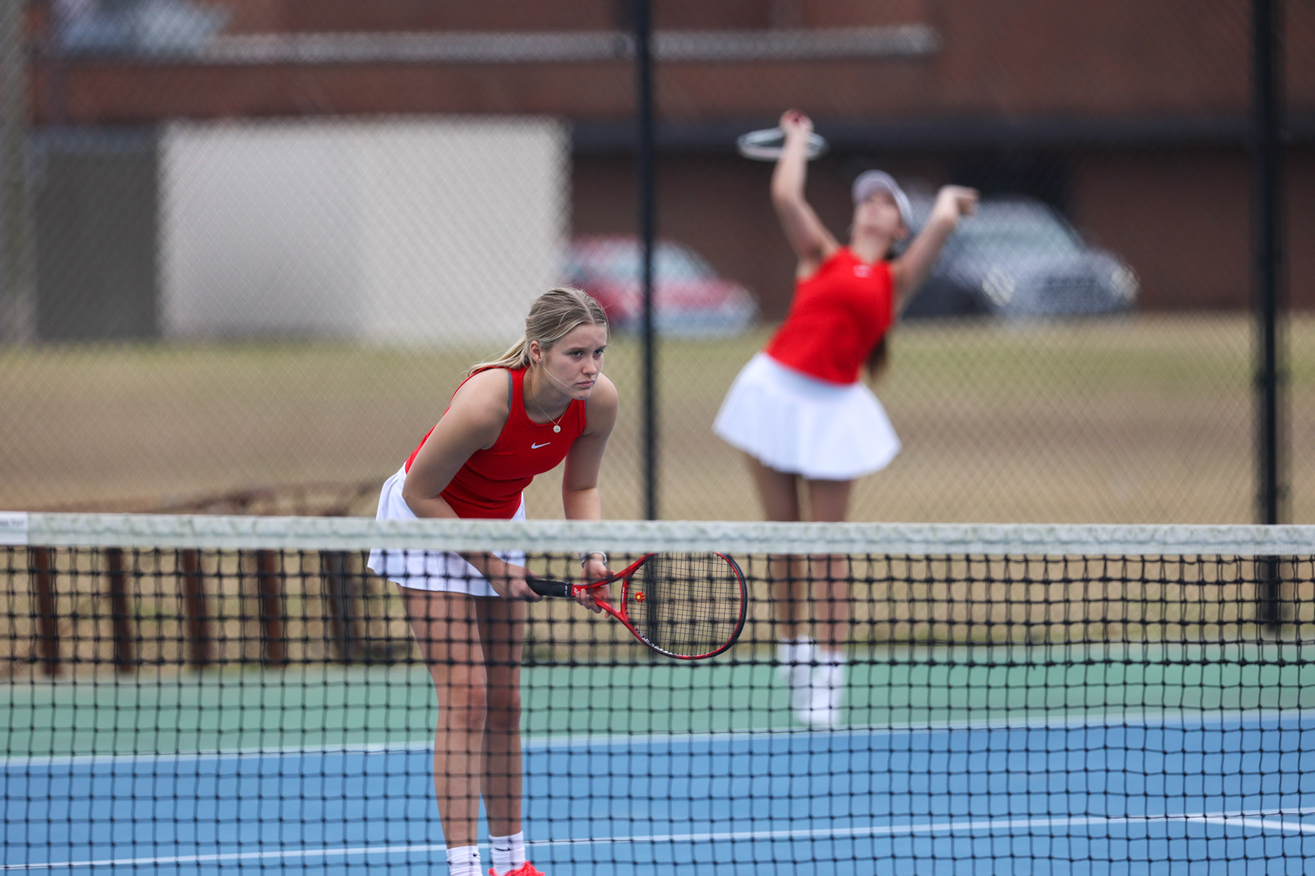SBA Tennis vs Briacrest on Monday, April 3, 2023. (Ryan Beatty Photo)