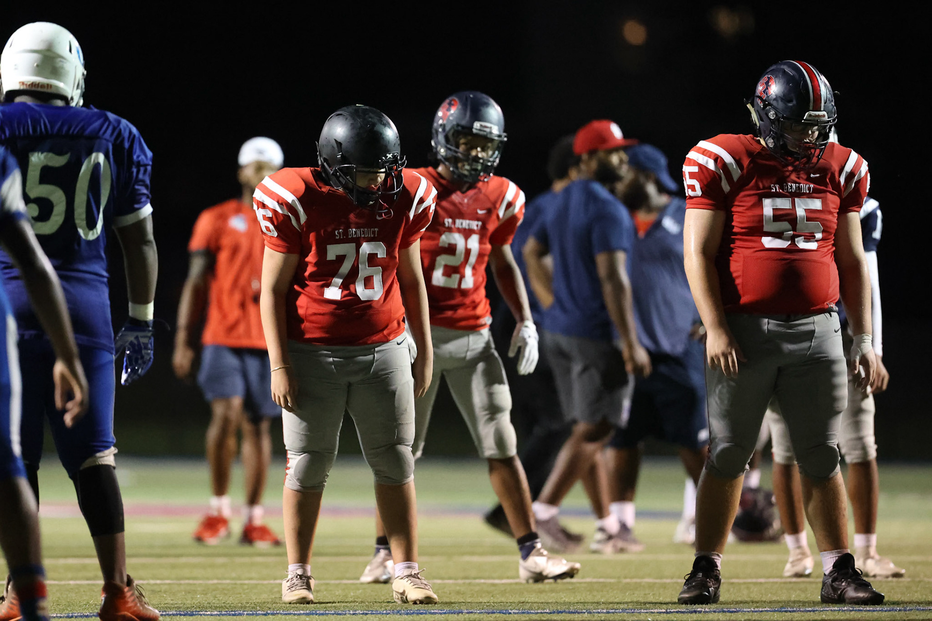 SBA Football Scrimmage on Friday, August 5, 2022 at St. Benedict at Auburndale in Memphis, TN. (Ryan Beatty/SBA)