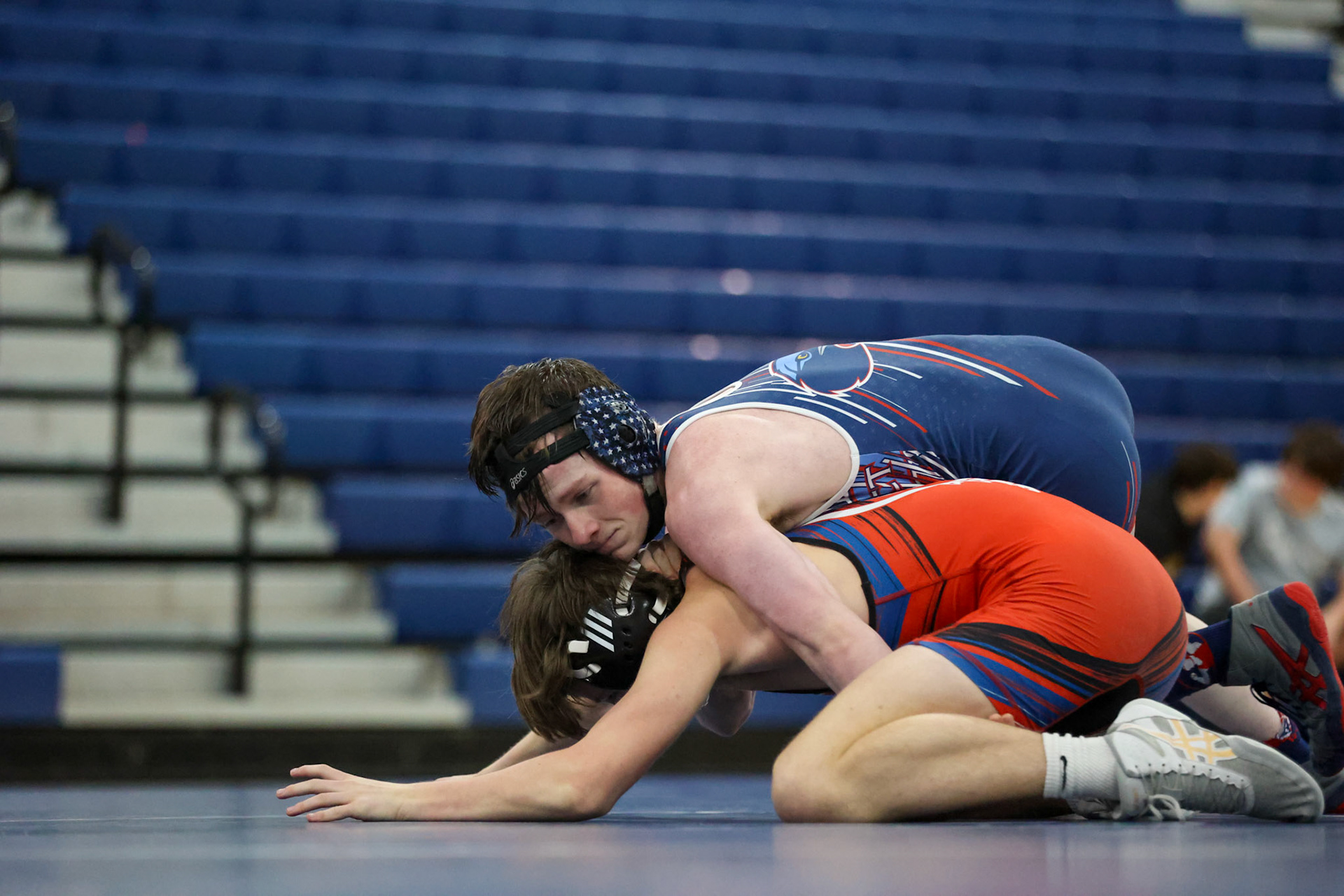 SBA Wrestling Senior Night vs Bartlett, Bolton, and ECS on Thursday, Feb. 10, 2022. (Ryan Beatty Photo)