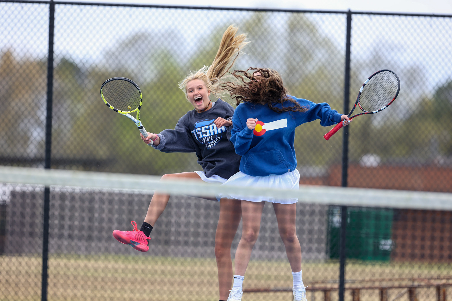 St. Benedict Tennis vs Brighton Cardinals on Wednesday April 6, 2022 at St. Benedict At Auburndale High School in Memphis, TN. (Ryan Beatty/SBA)