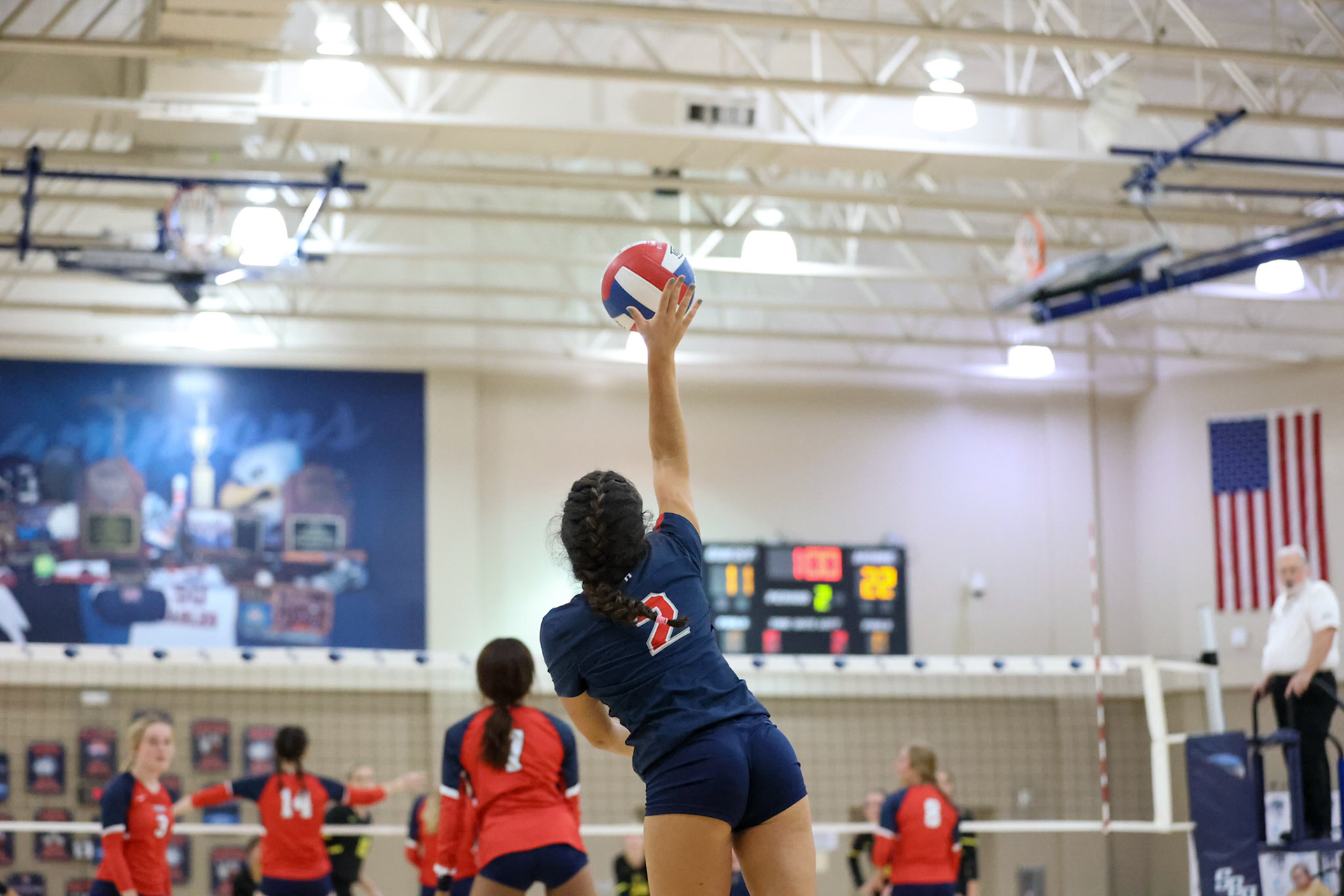 St. Benedict Volleyball vs Hutchison at St. Benedict on Tuesday, September 13, 2022. (Ryan Beatty/SBA)