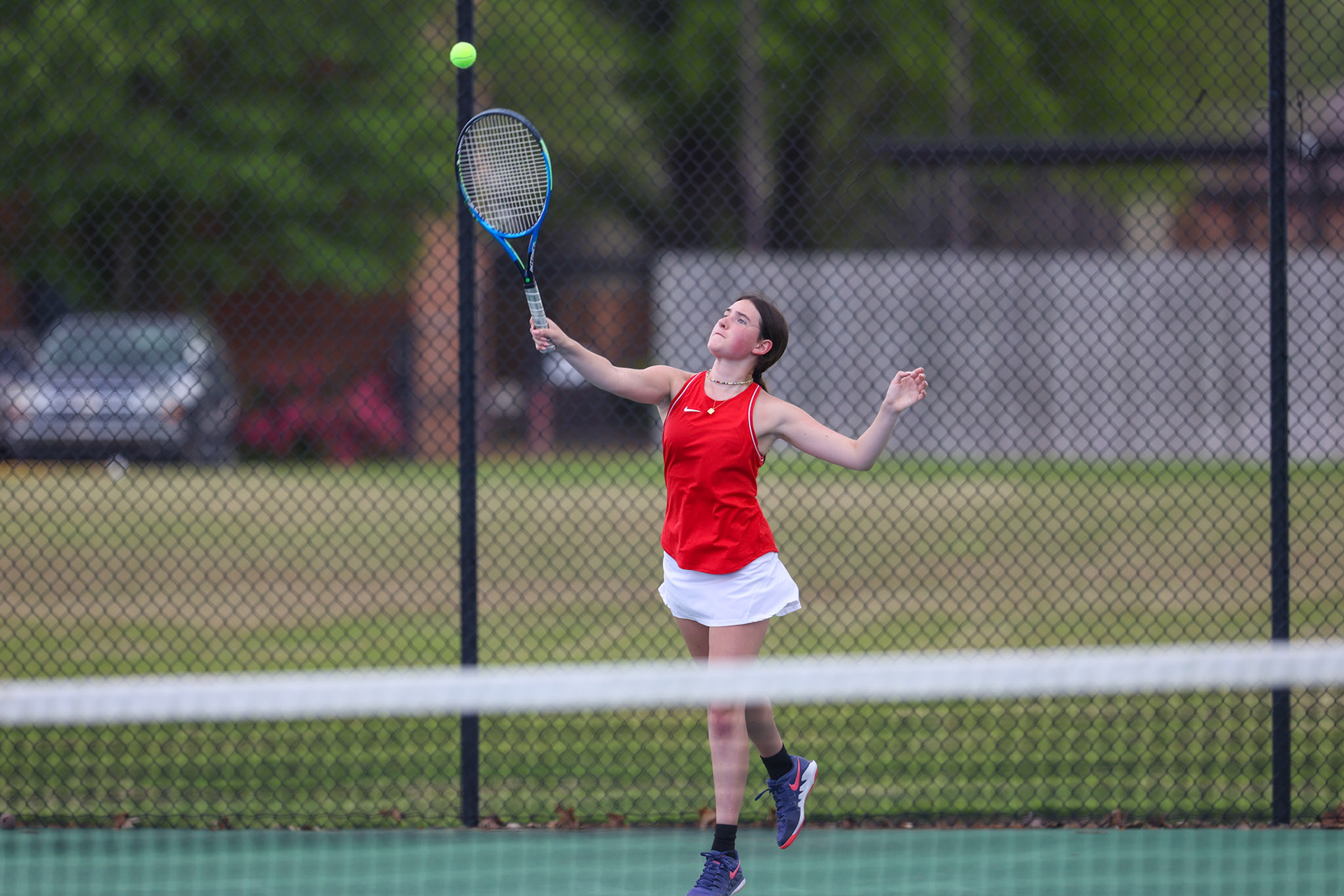 St. Benedict Tennis vs St. Agnes at St. Benedict at Auburndale High School in Memphis, TN on April 21, 2022. (Ryan Beatty/SBA)