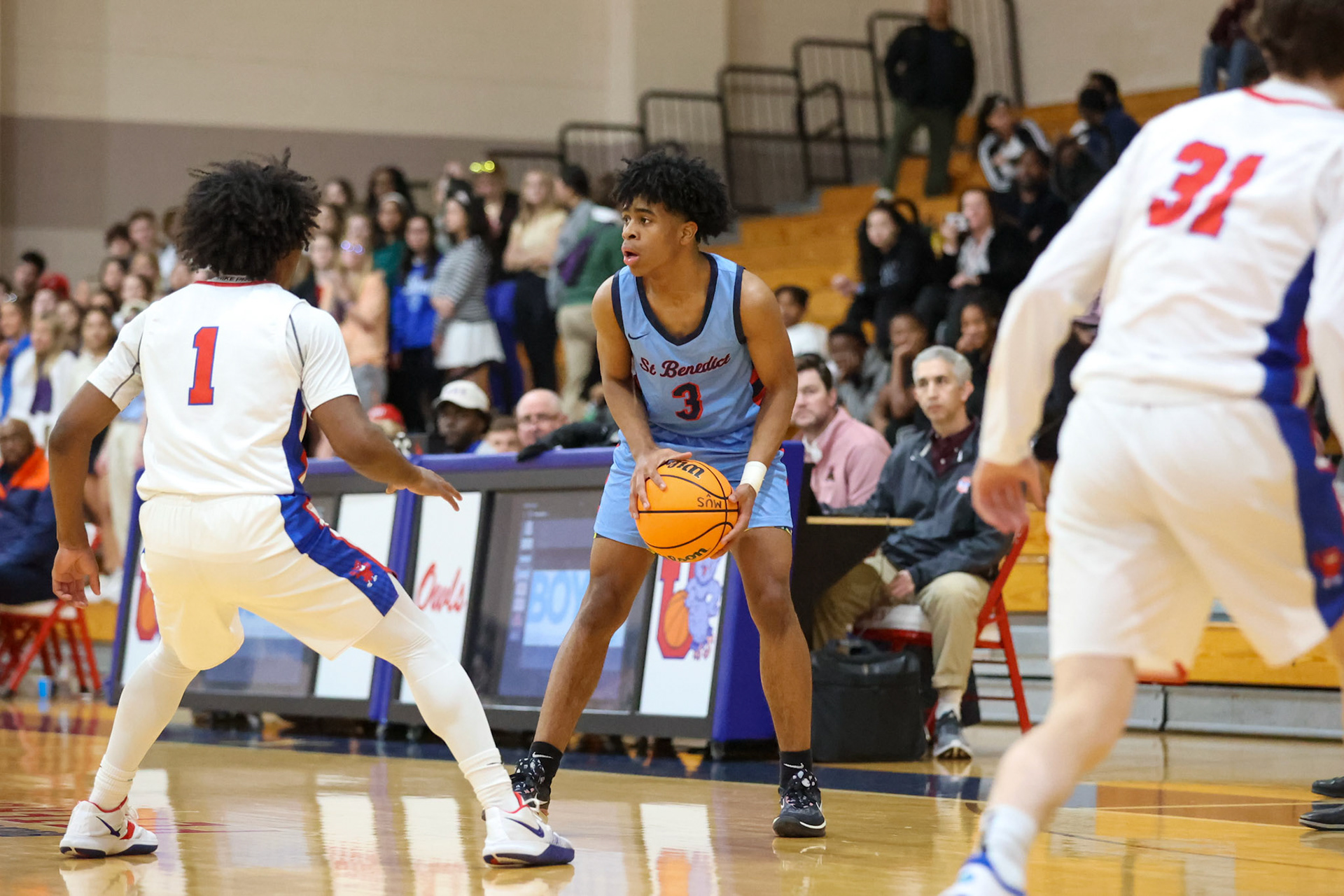 SBA Boys Basketball at MUS. (Ryan Beatty Photo)